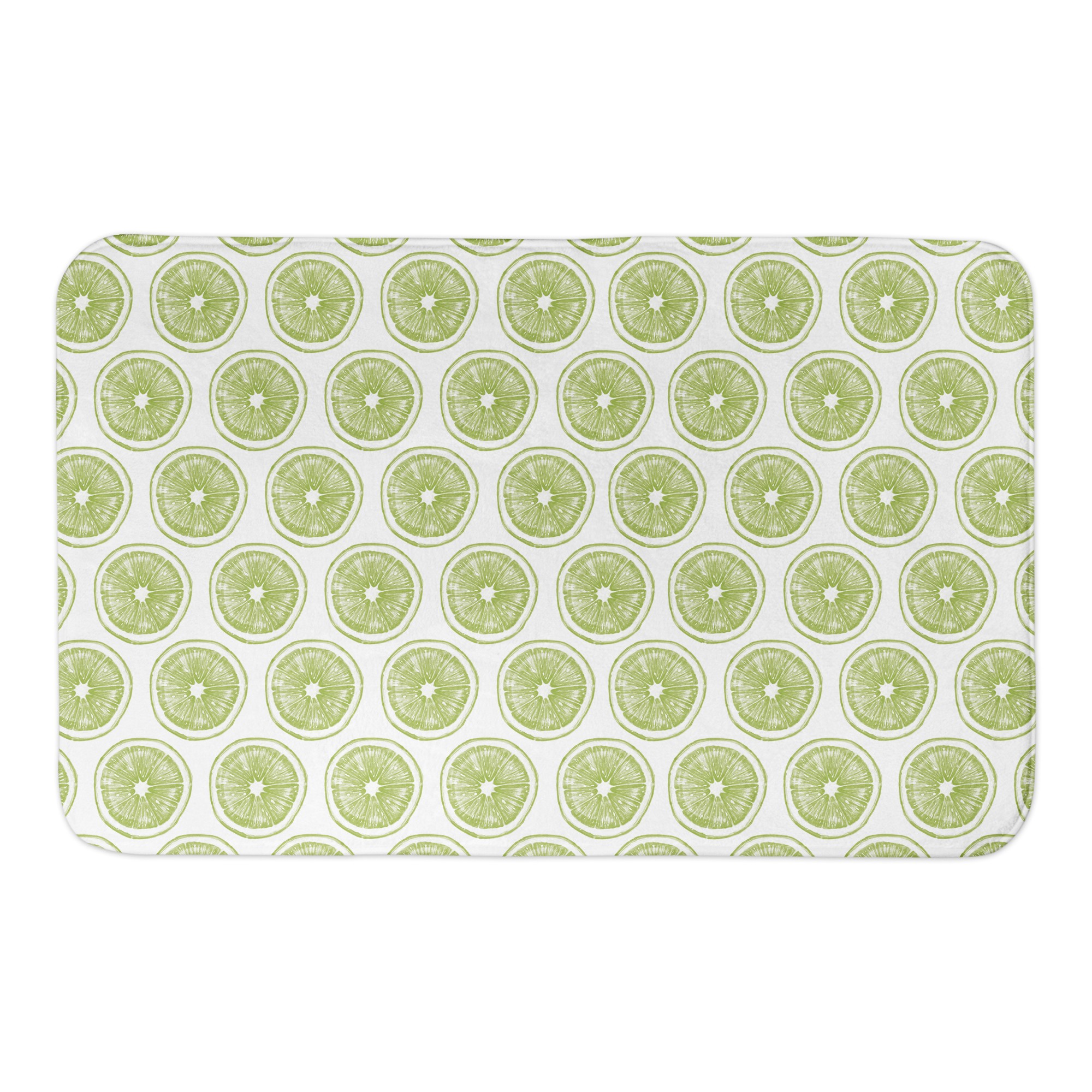 Lime Slice  34x21 Bath Mat