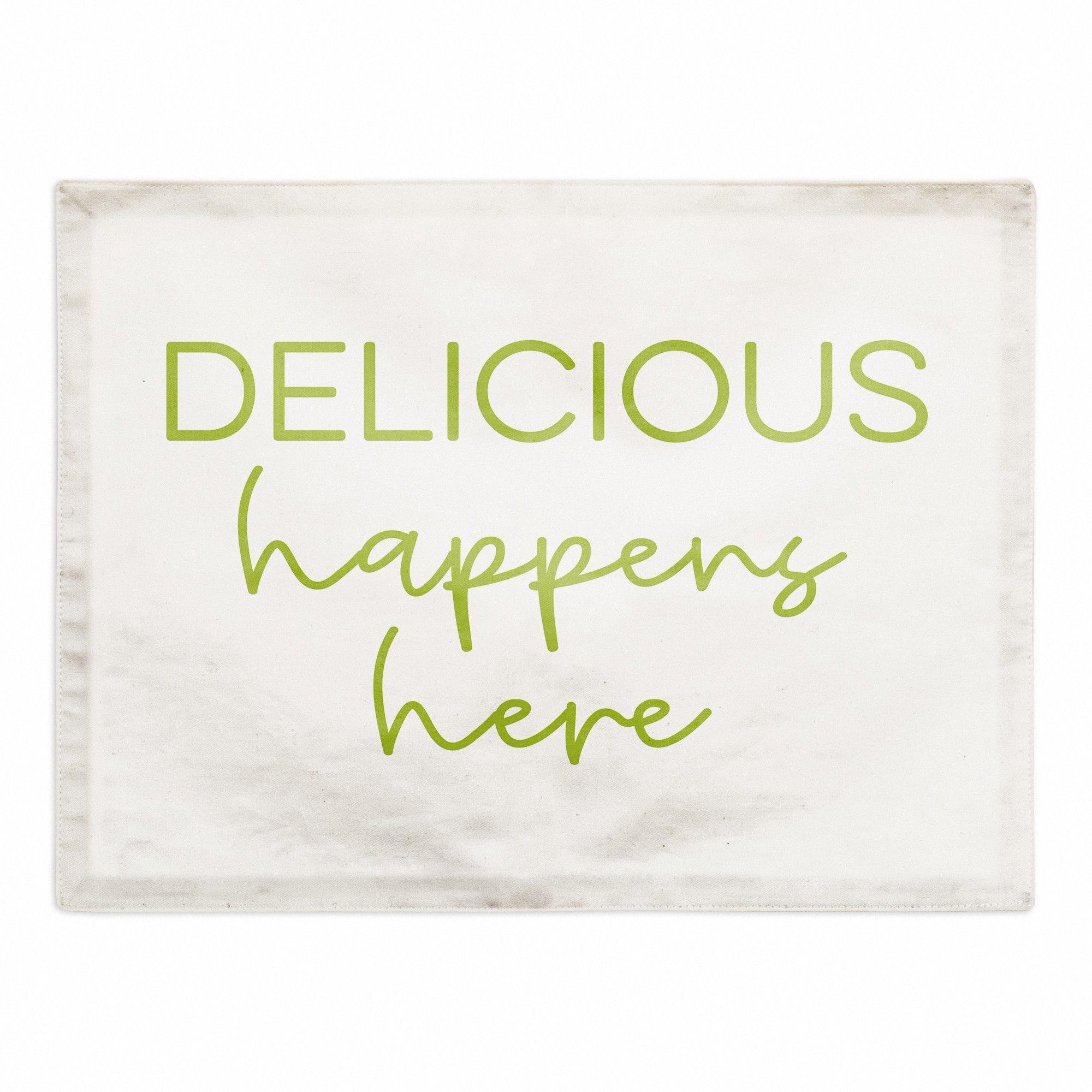 Delicious Happens Here 18x14 Poly Twill Placemat