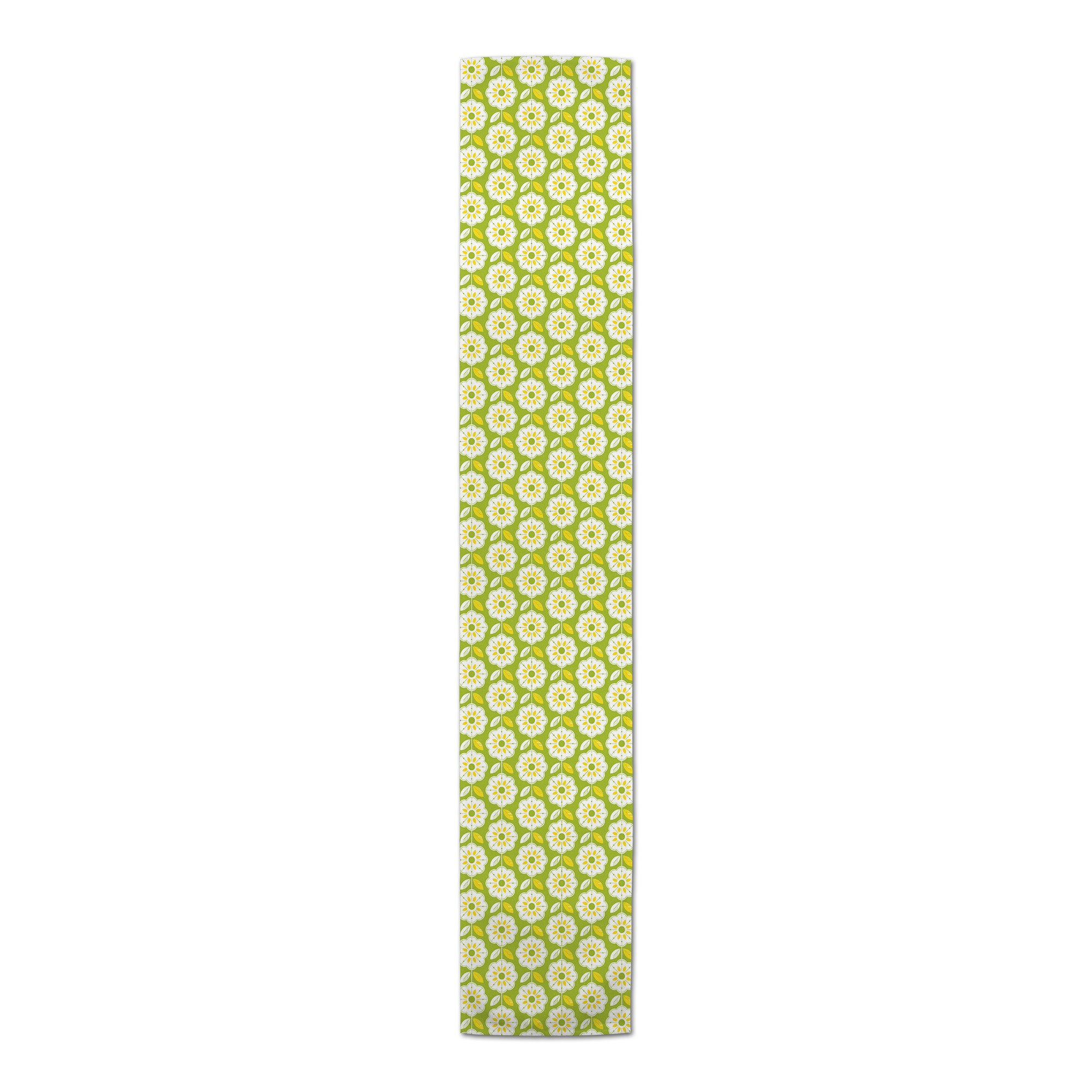 Linear Abstract Floral Runner