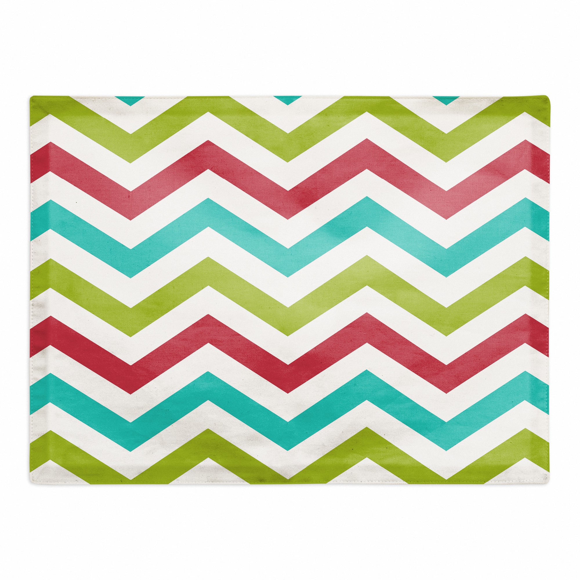 Colorful Chevron 18x14 Poly Twill Placemat