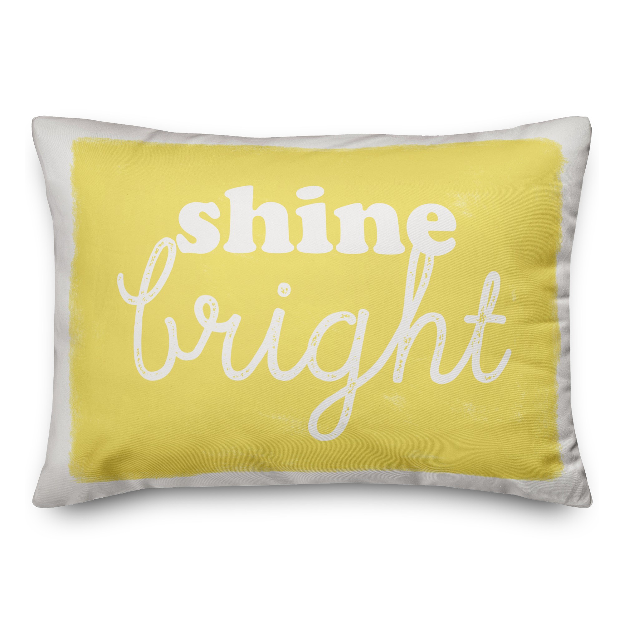 Shine Bright Yellow 14x20 Spun Poly Pillow