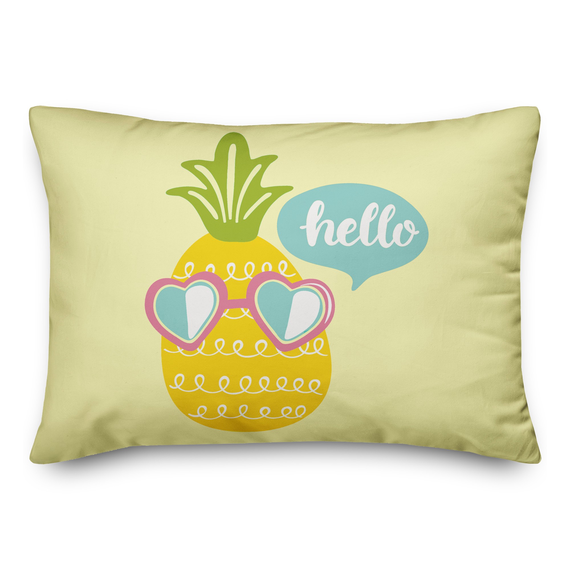 Hello Pineapple 14x20 Spun Poly Pillow