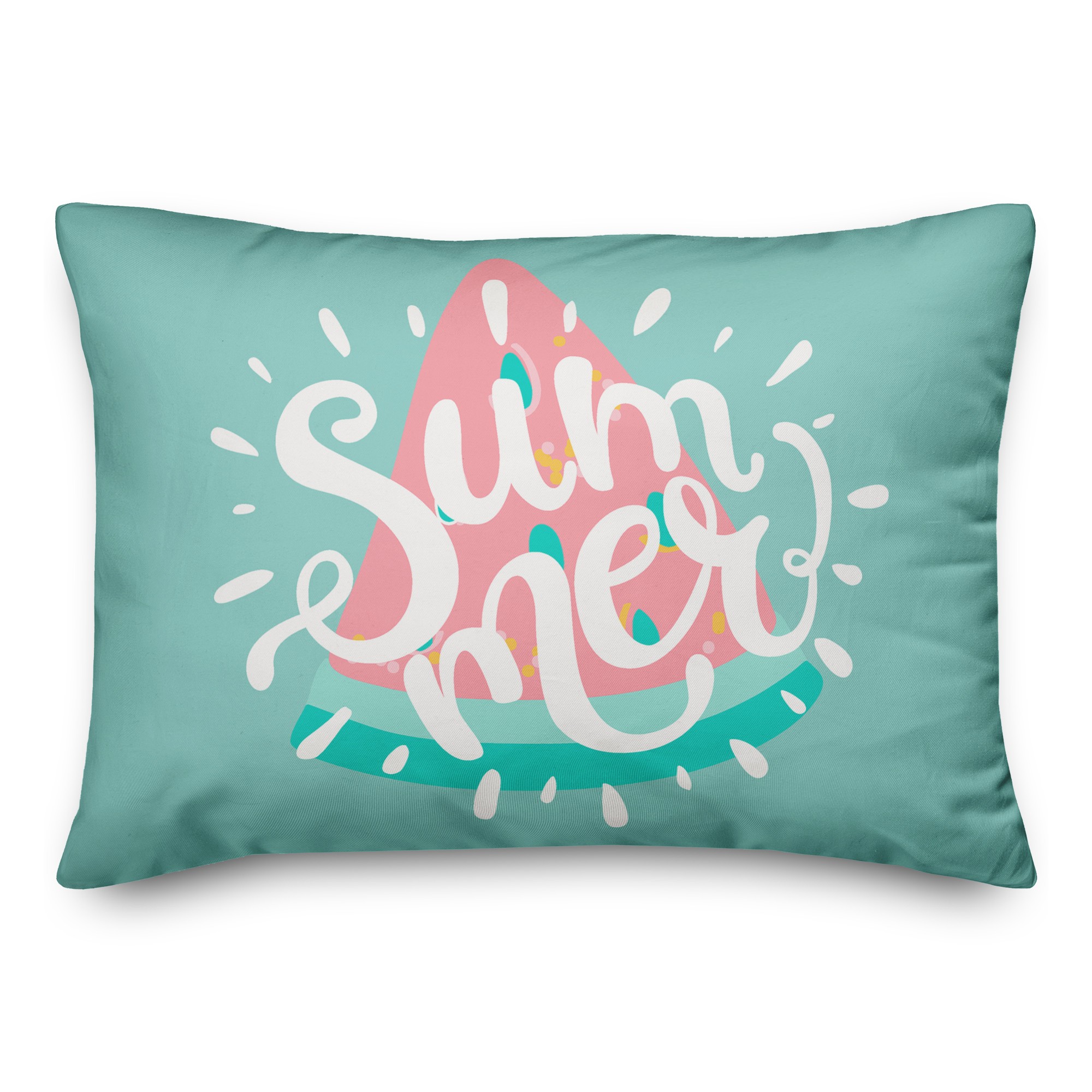 Summer Watermelon Bright 14x20 Spun Poly Pillow