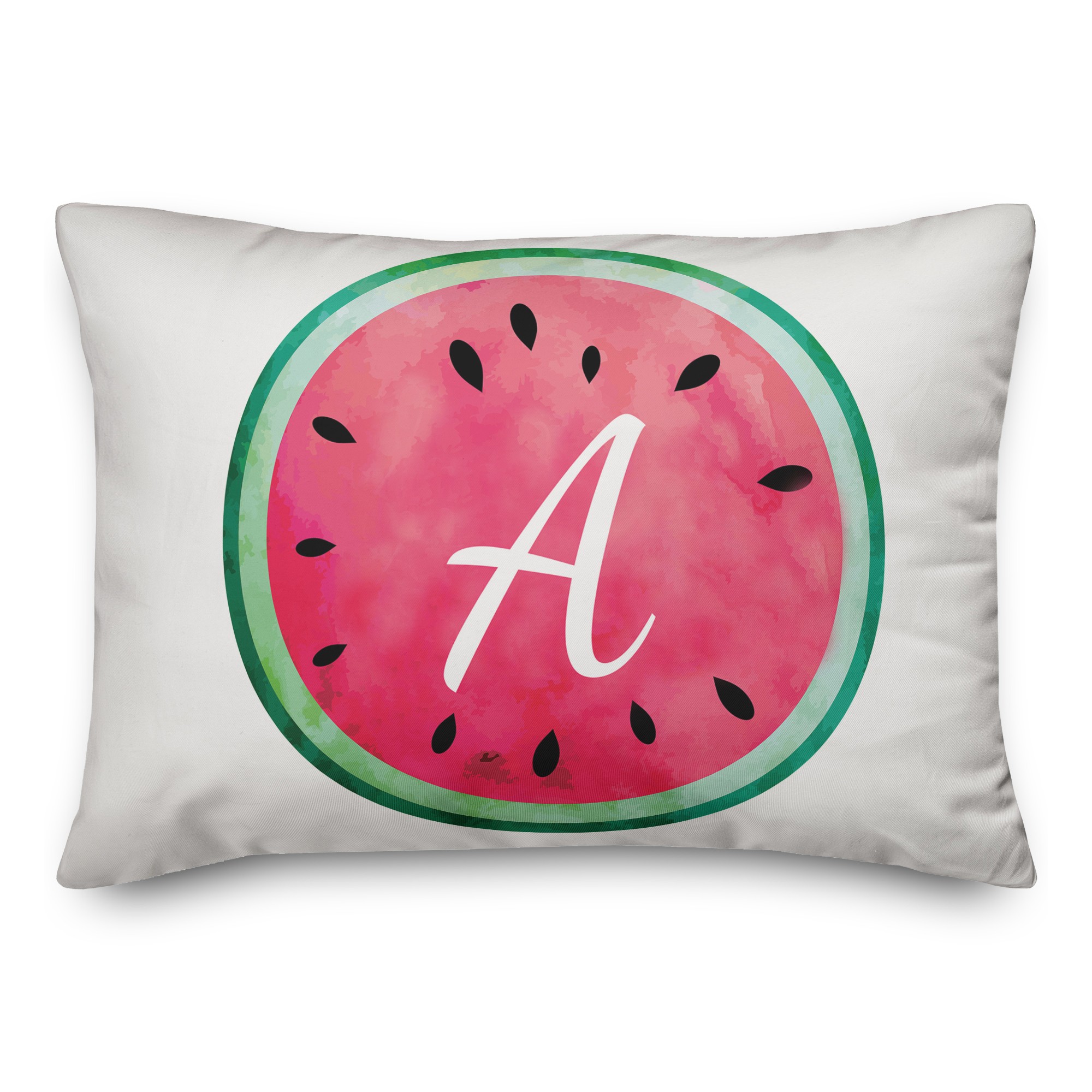 Monogram 14x20 Personalized Spun Poly Pillow