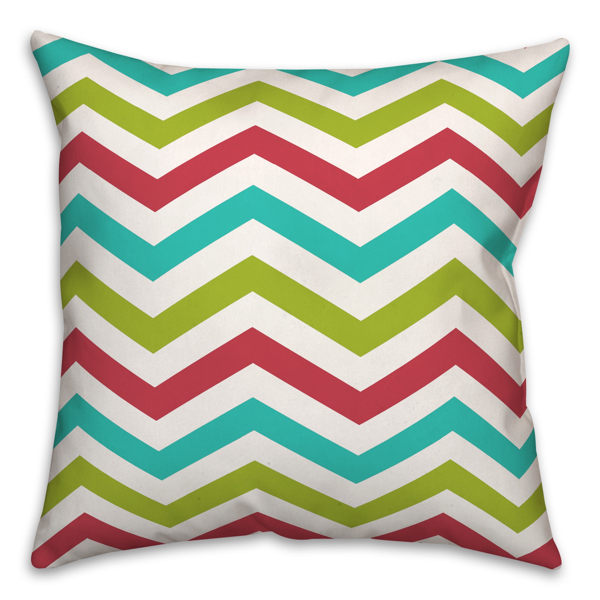 Colorful Chevron 18x18 Spun Poly Pillow