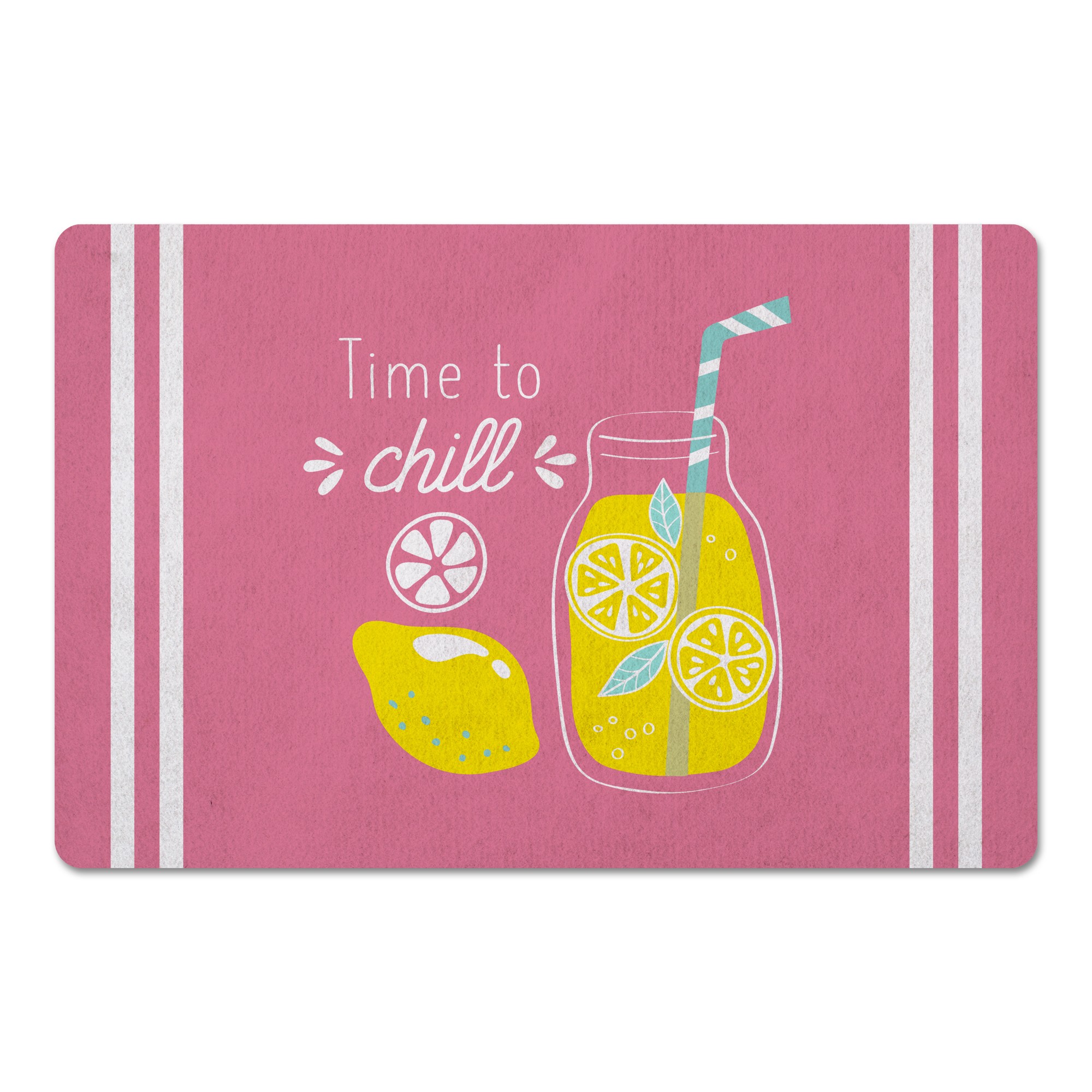 Time To Chill Lemonade 27x18 Floor Mat