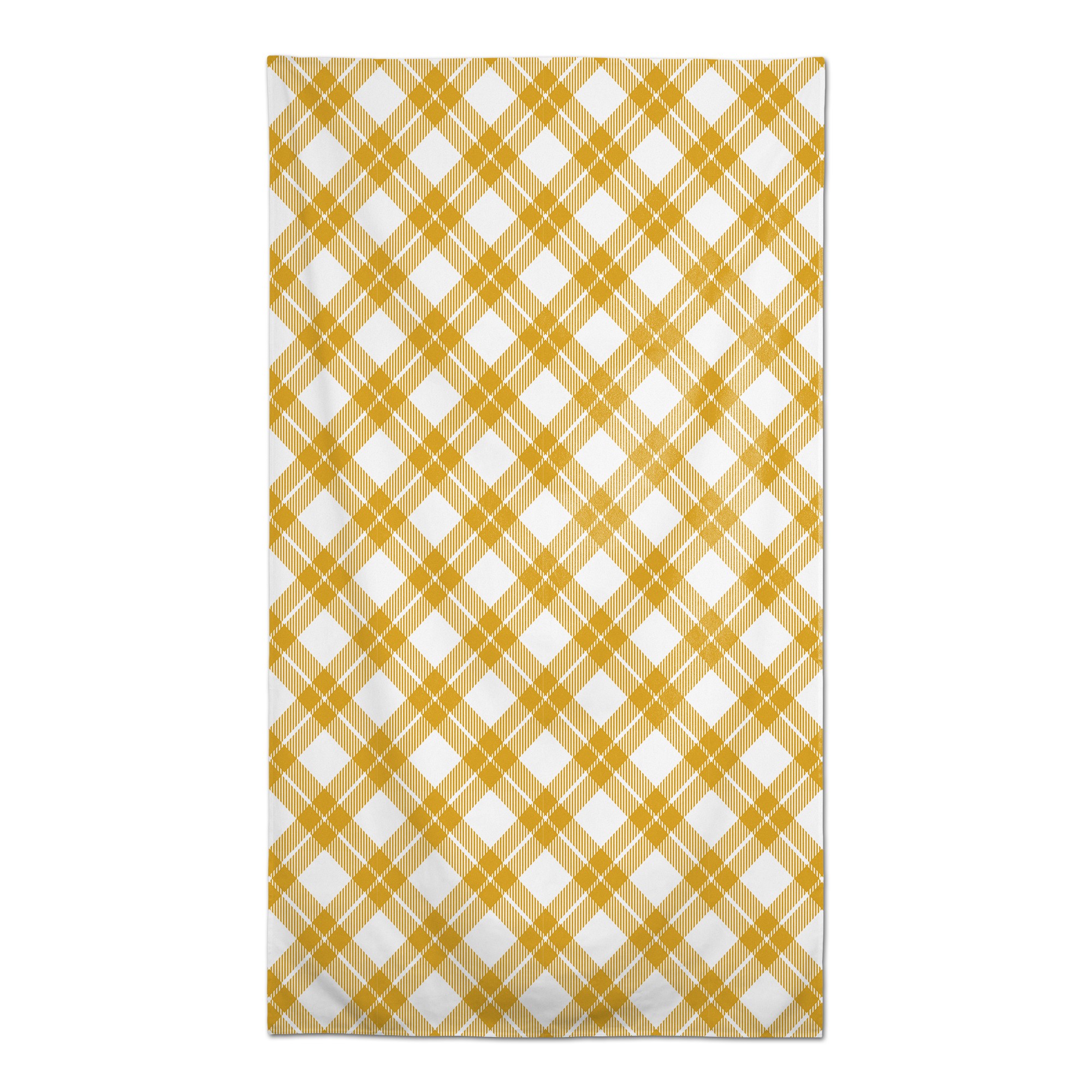 Diagonal Plaid Tablecloth