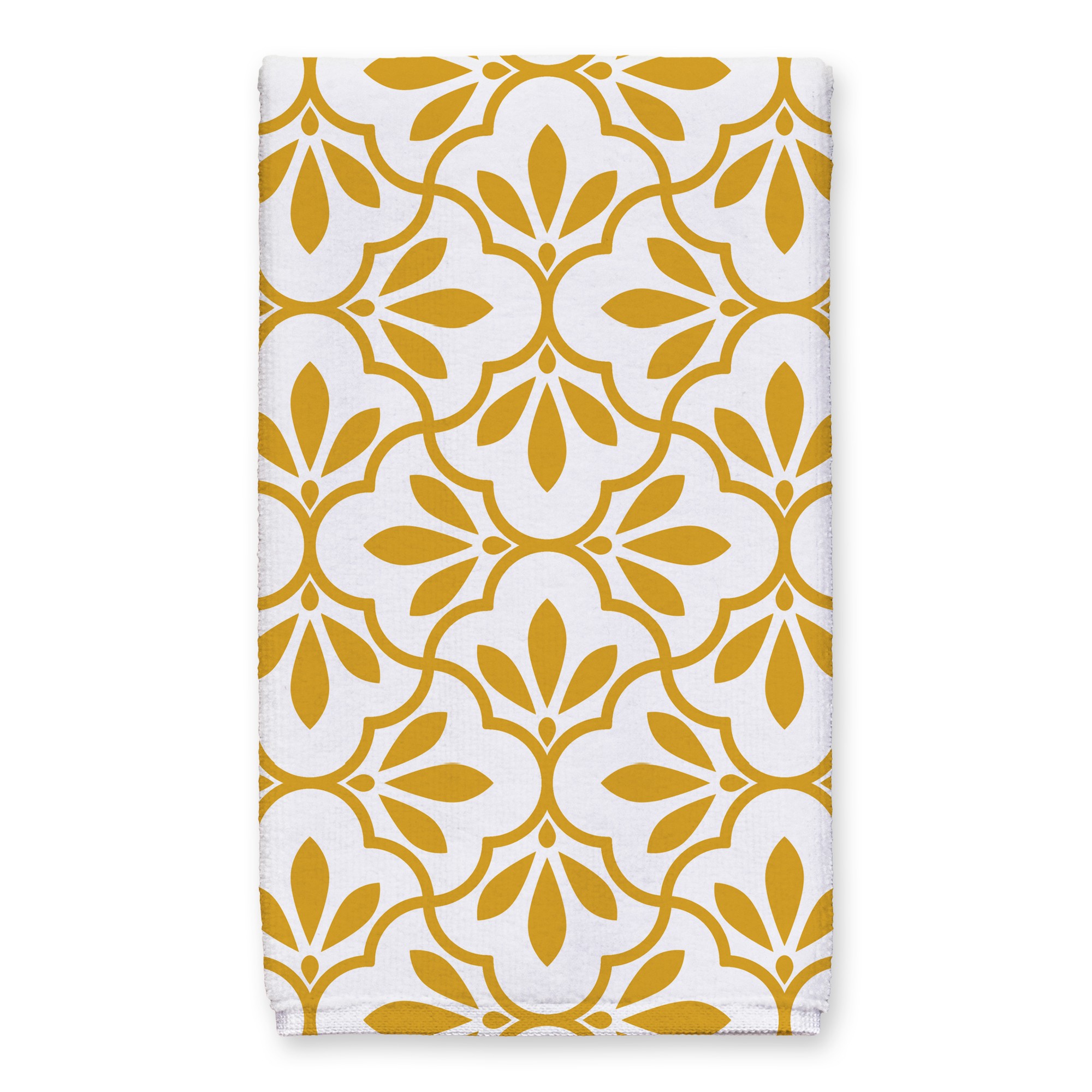 Quatrefoil Pattern Tea Towel