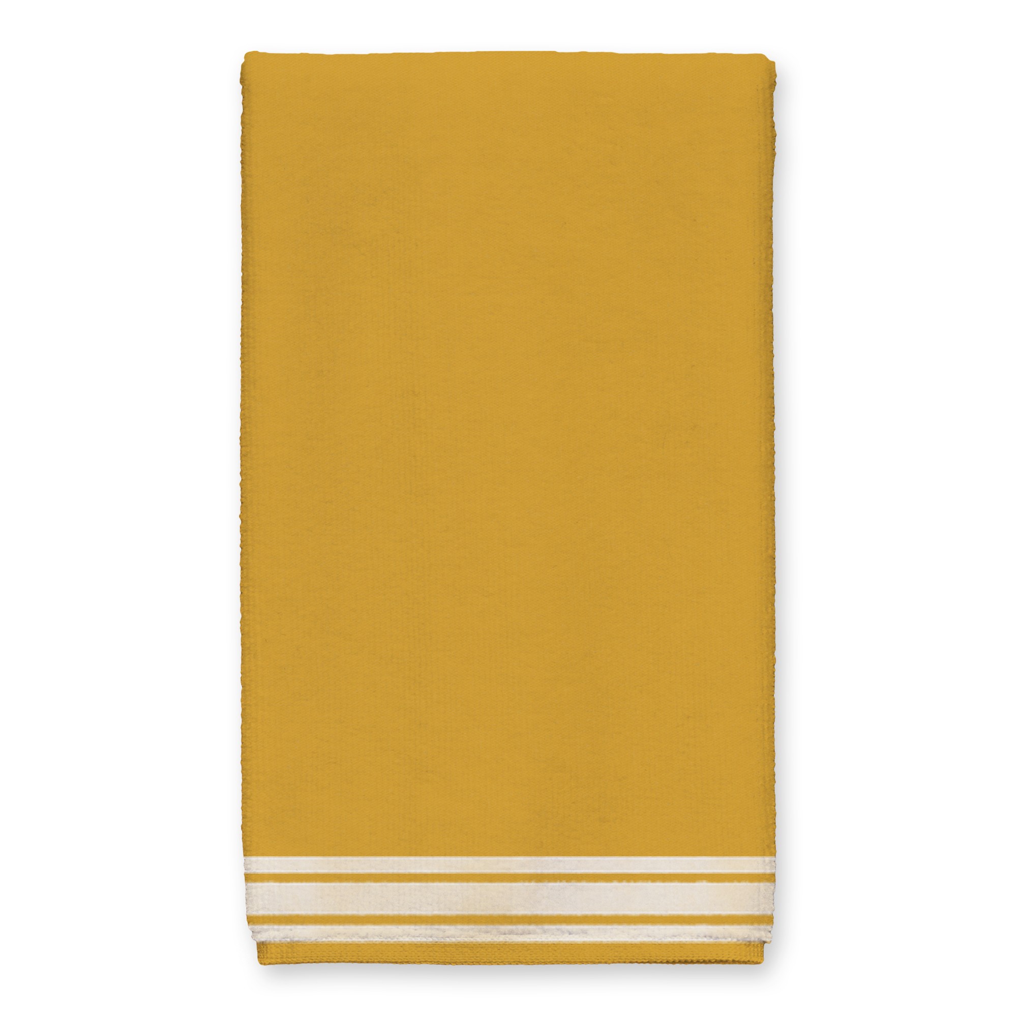 Striped Border Linen Tea Towel