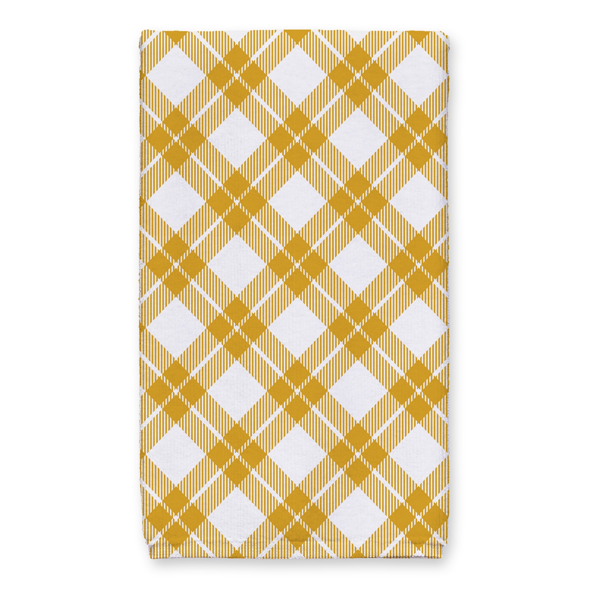 Diagonal Plaid Tea Towel