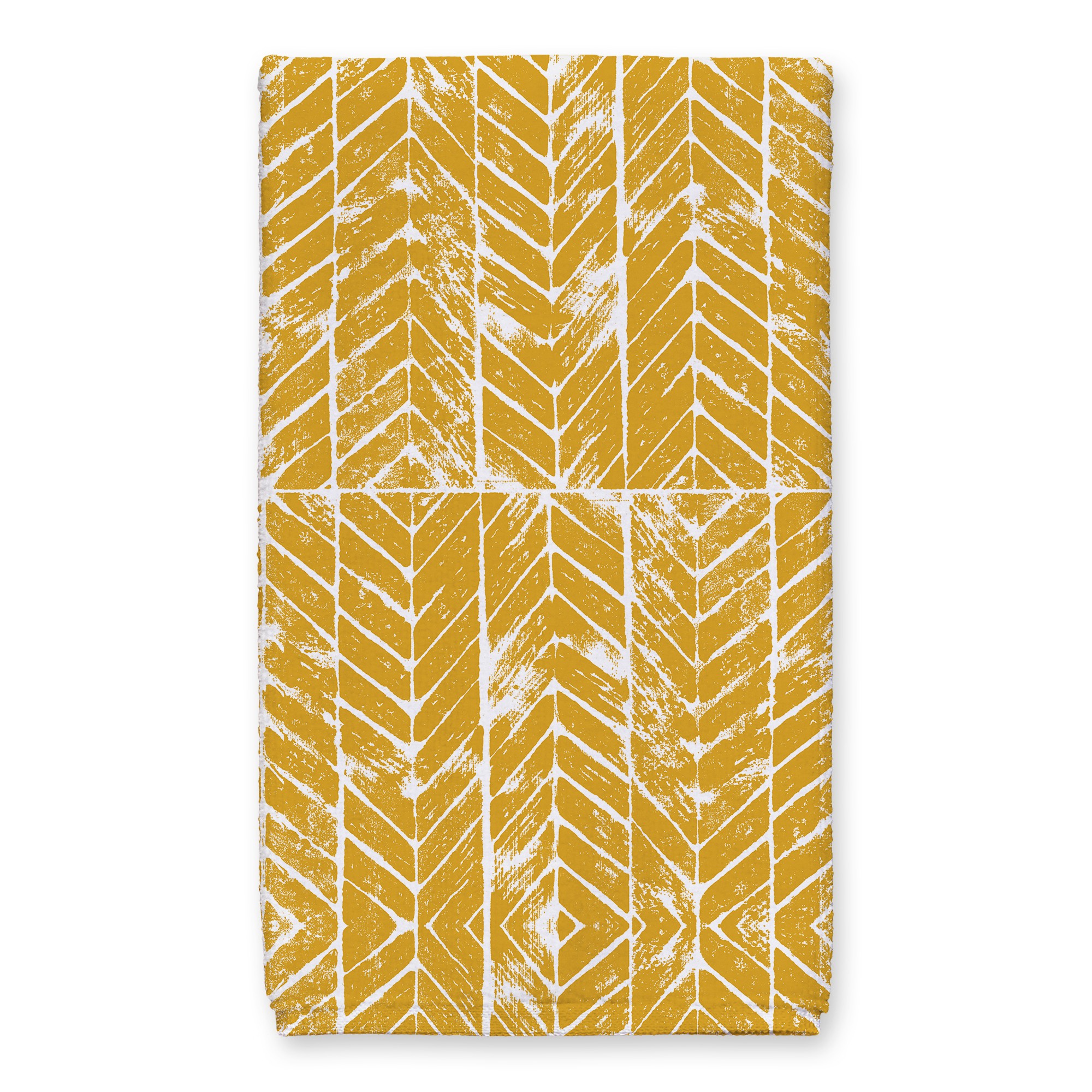 Distressed Chevron Tea Towel