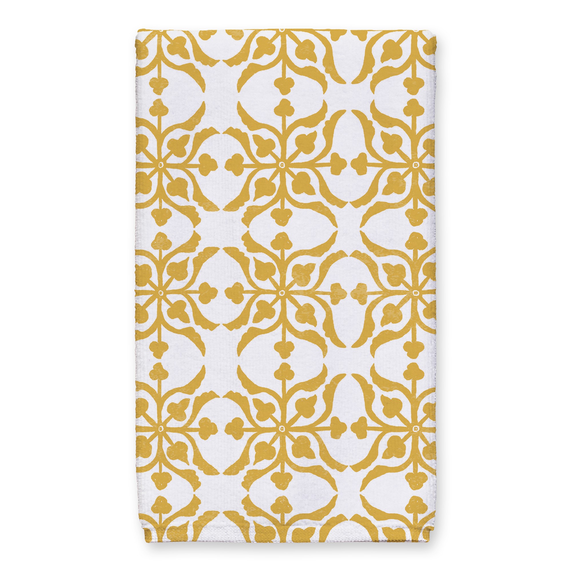 Distressed Tile Pattern Tea Towel