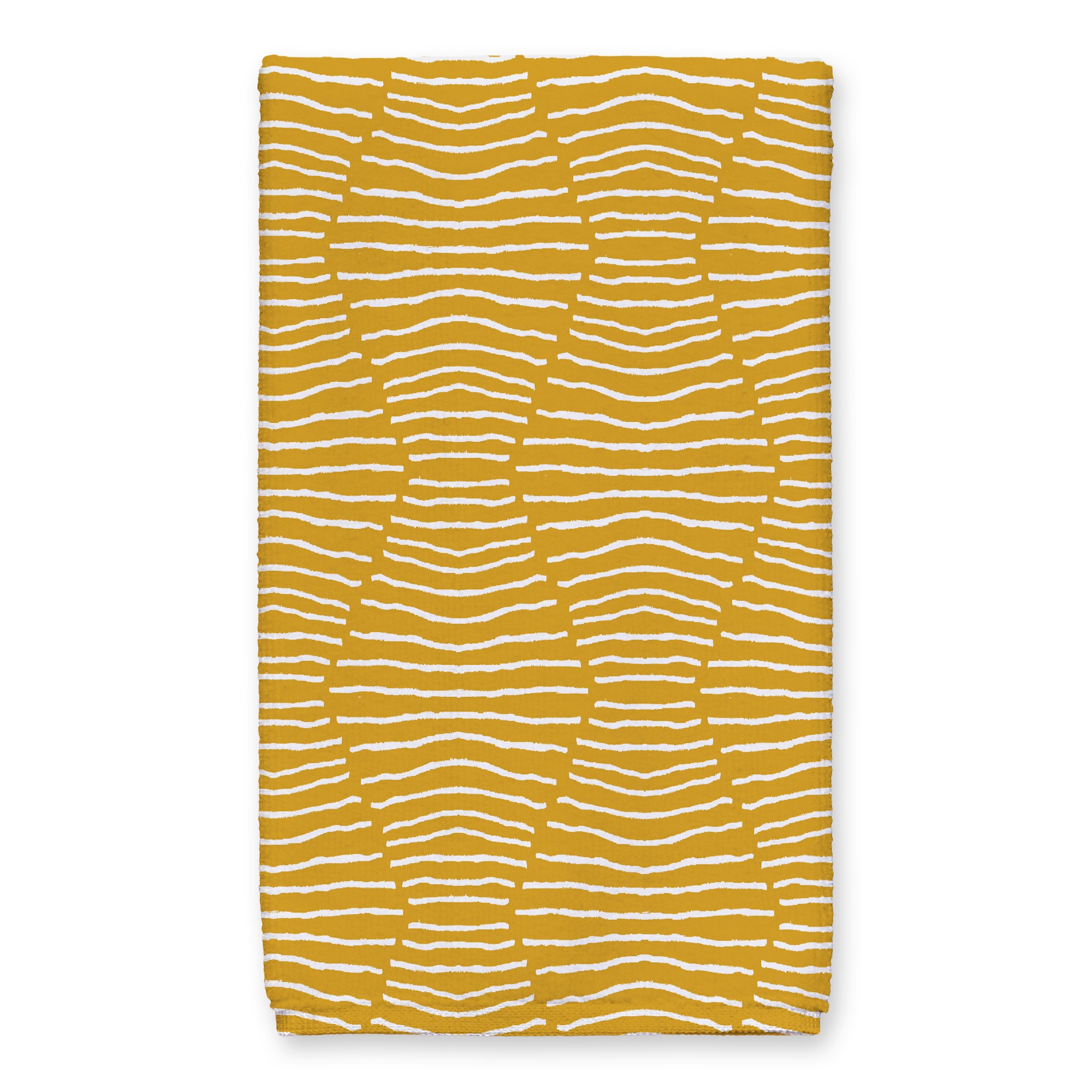 Hex Stripe Pattern Tea Towel