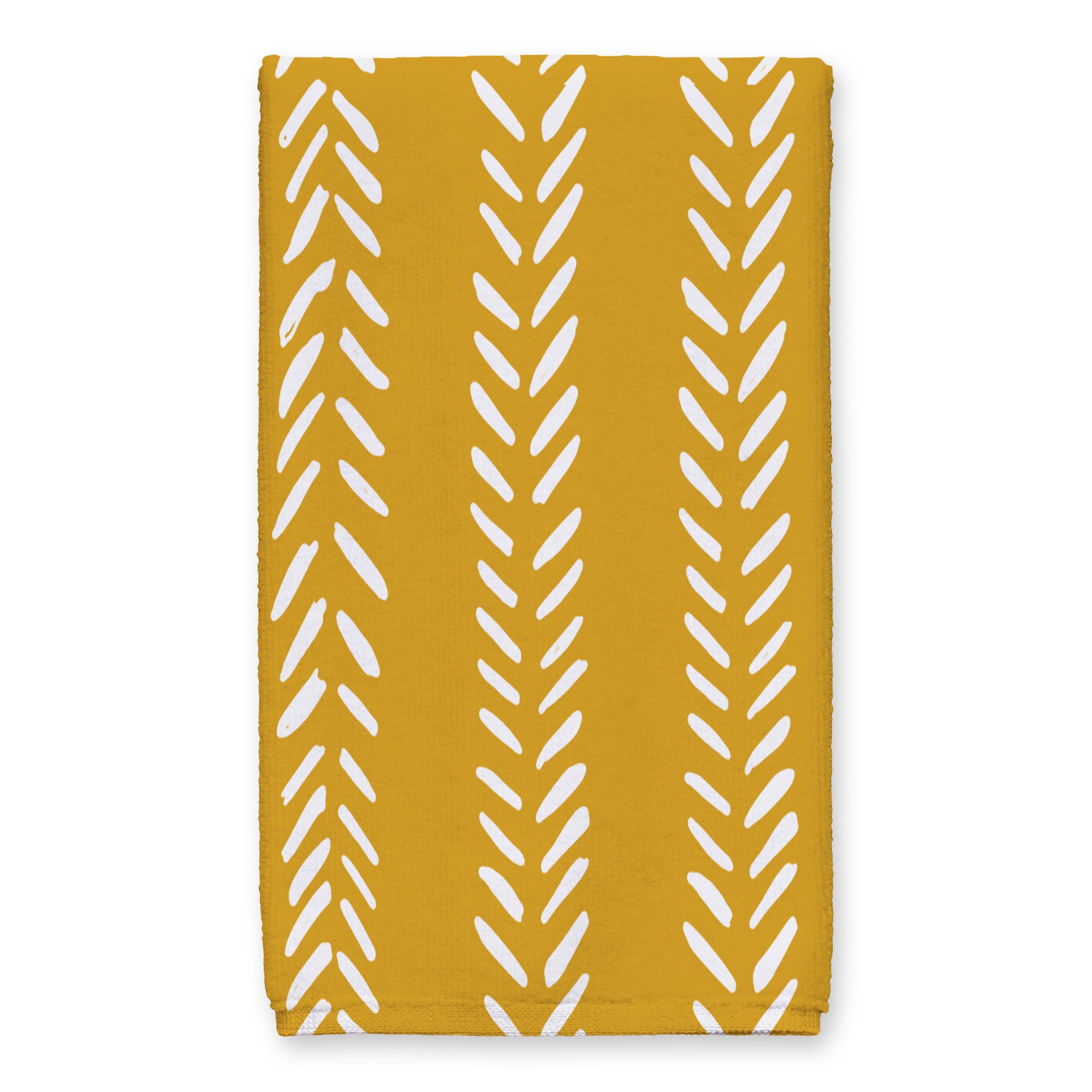 Petal Pattern Stripes Tea Towel