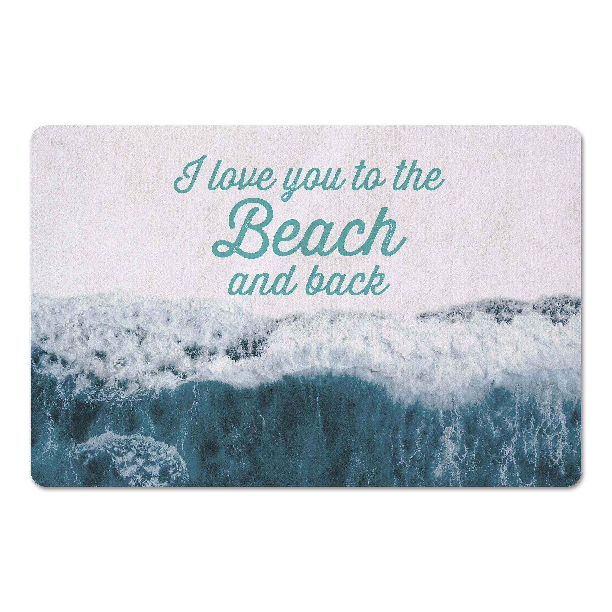 Wave Beach And Back Teal Textiles
