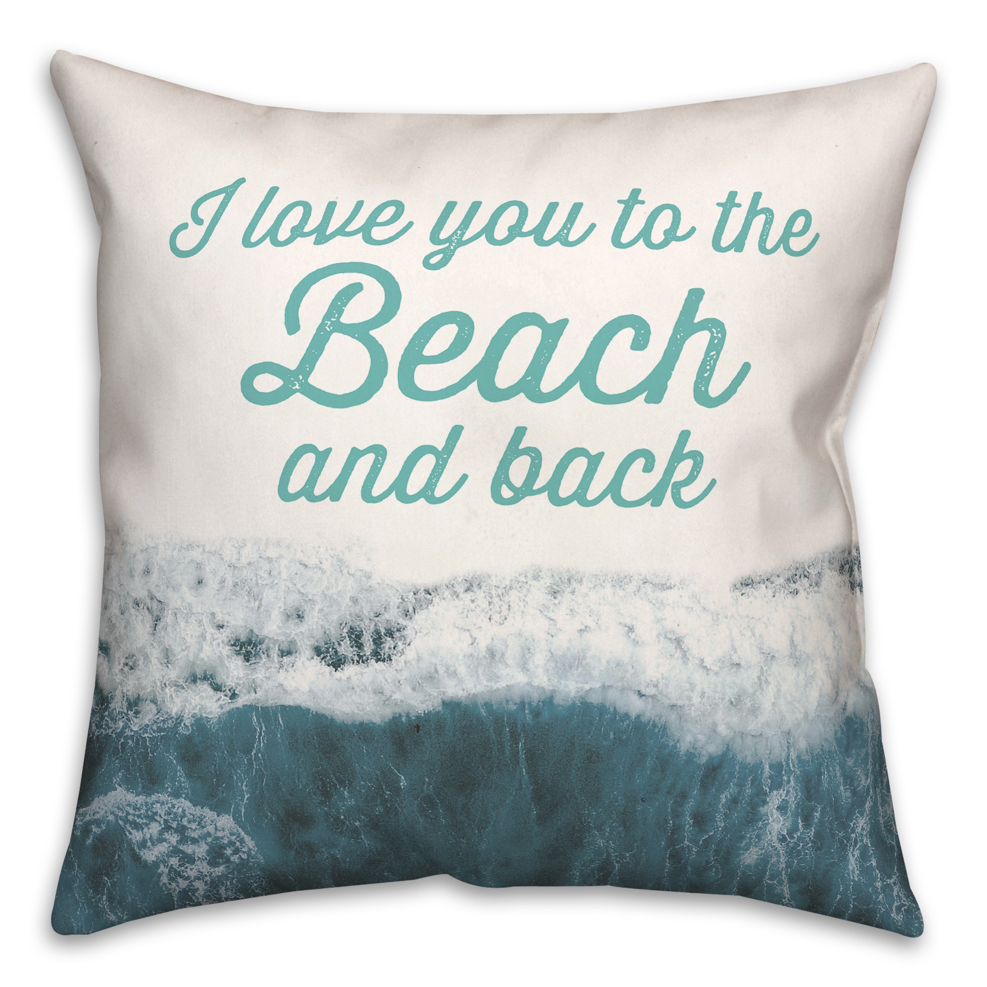 To the Beach and Back Pillow