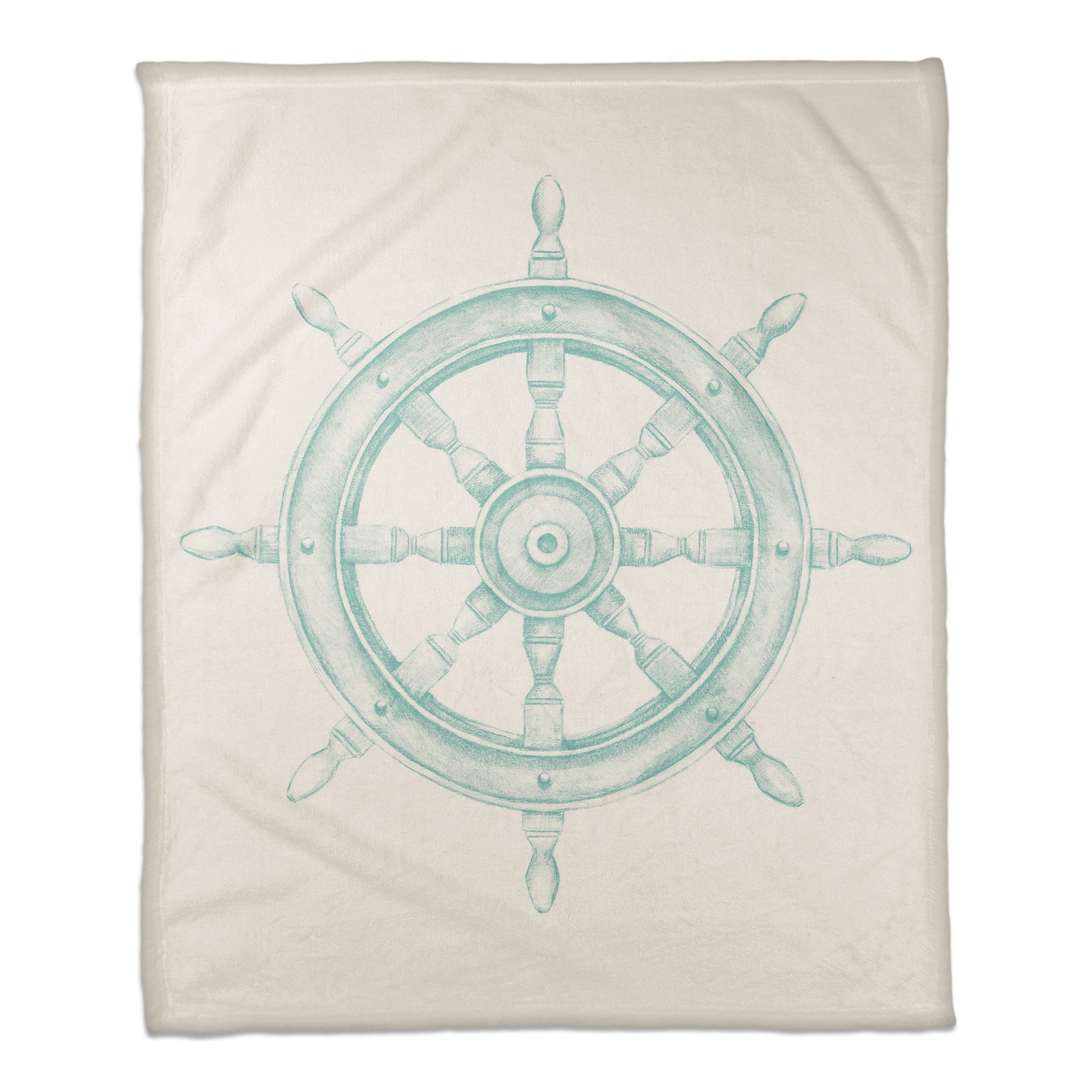Boat Wheel Teal Textiles