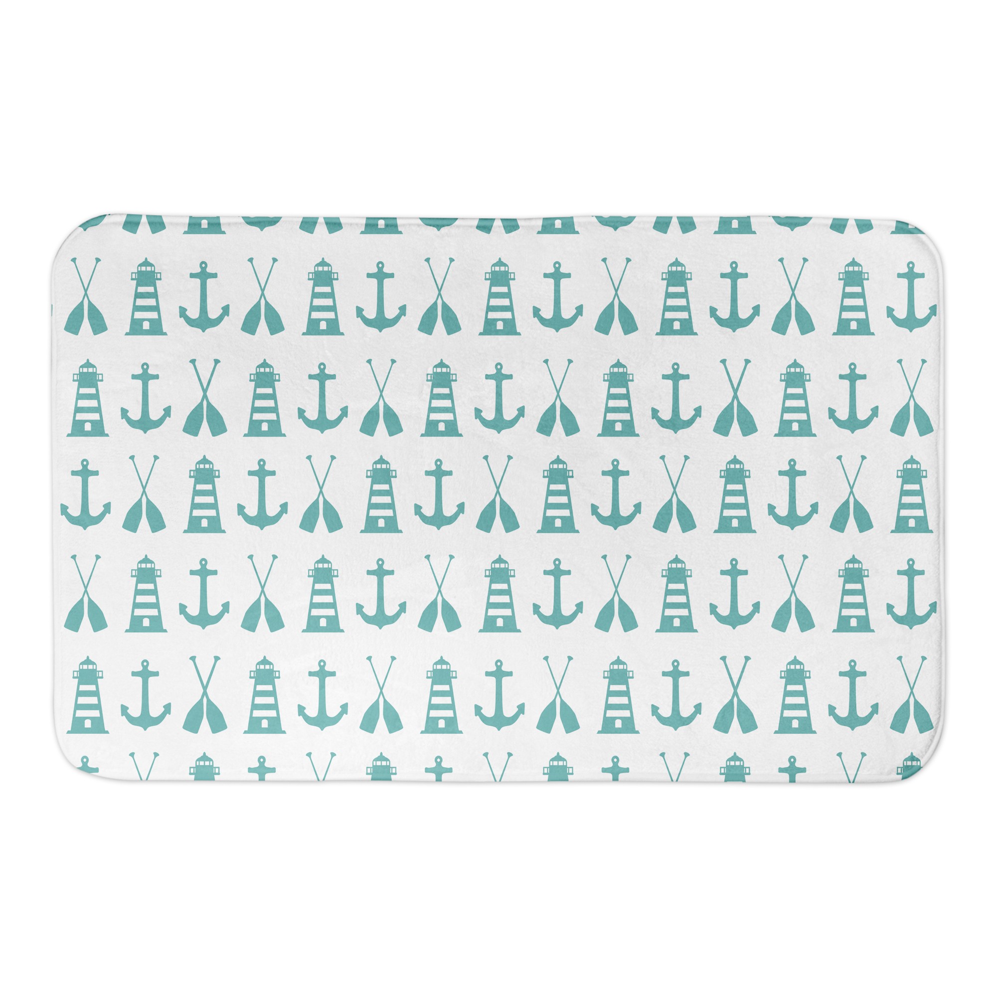 Nautical Icons Bath Mat