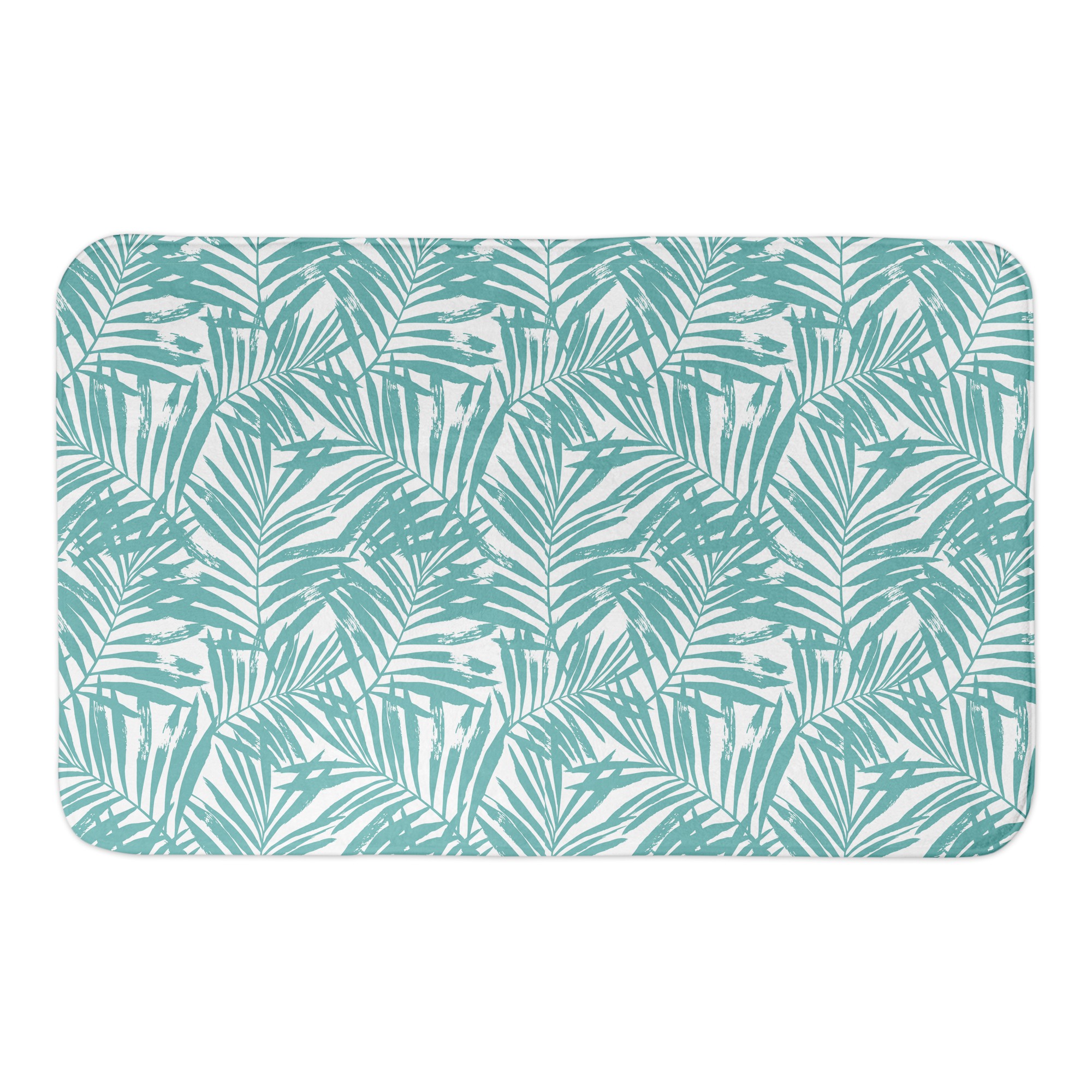 Tropical Leaves Bath Mat