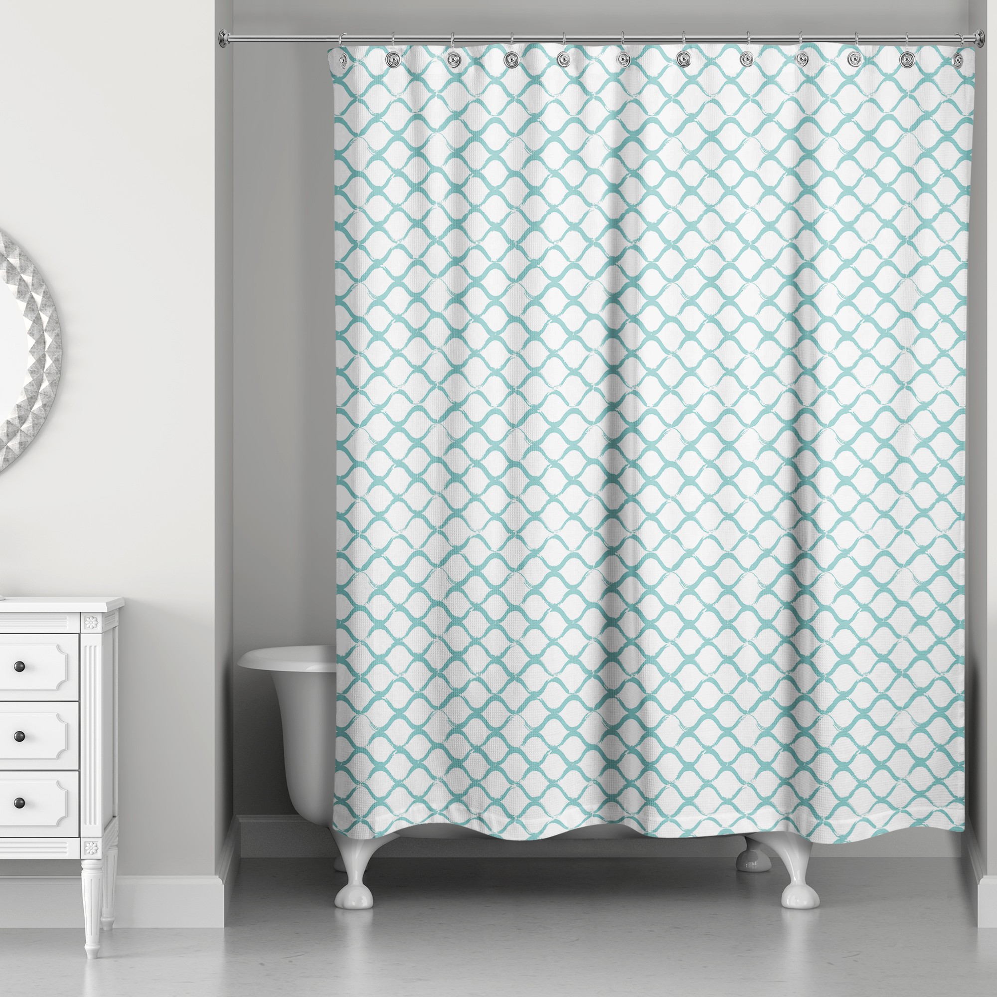 Fishnet Shower Curtain