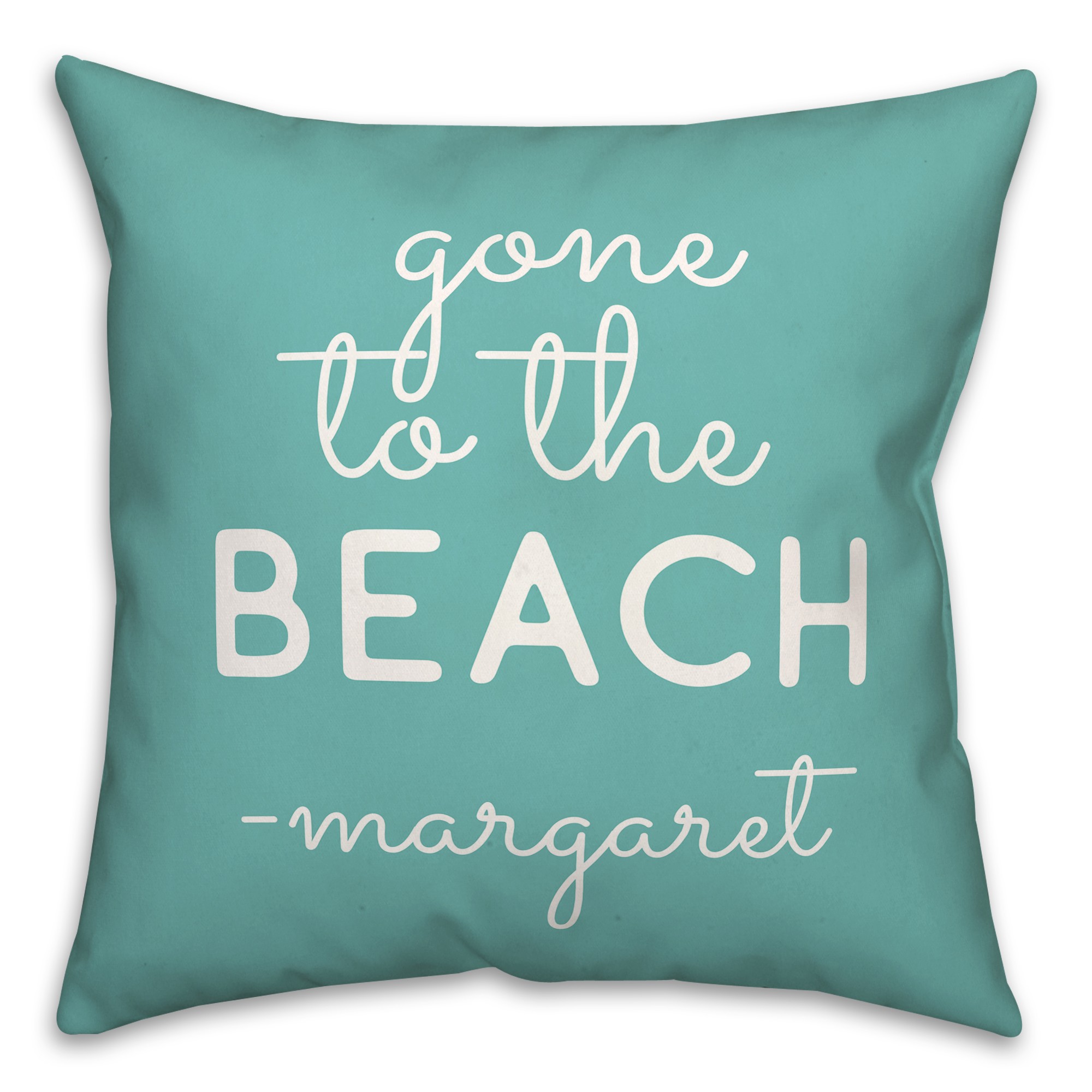 Gone To Beach Pillow