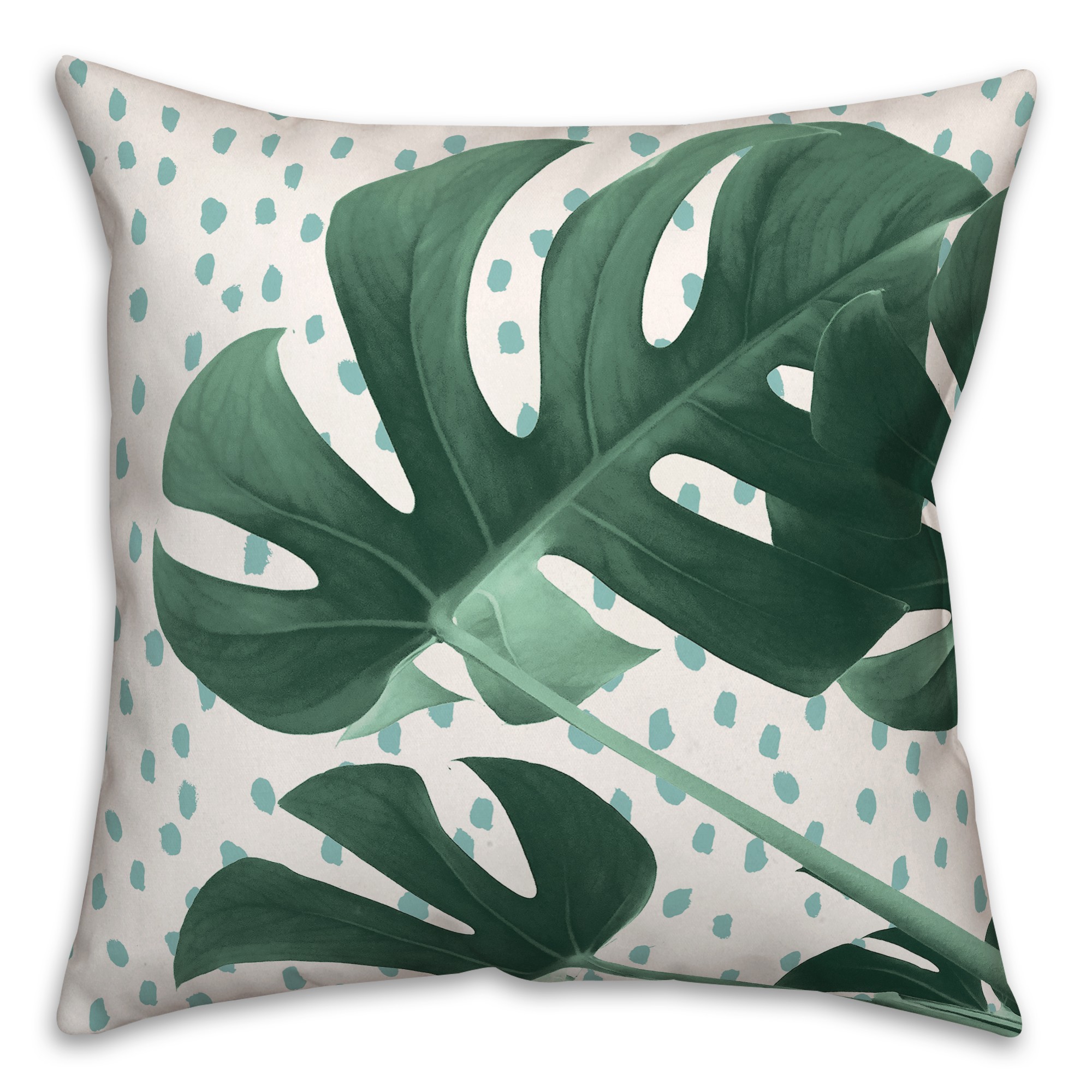 Monstera Dots Pillow