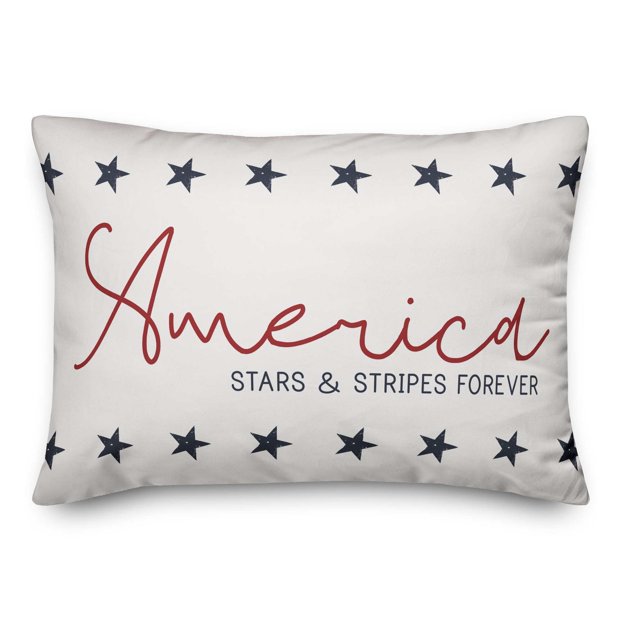 America Stars And Stripes Forever 14x20 Spun Poly Pillow