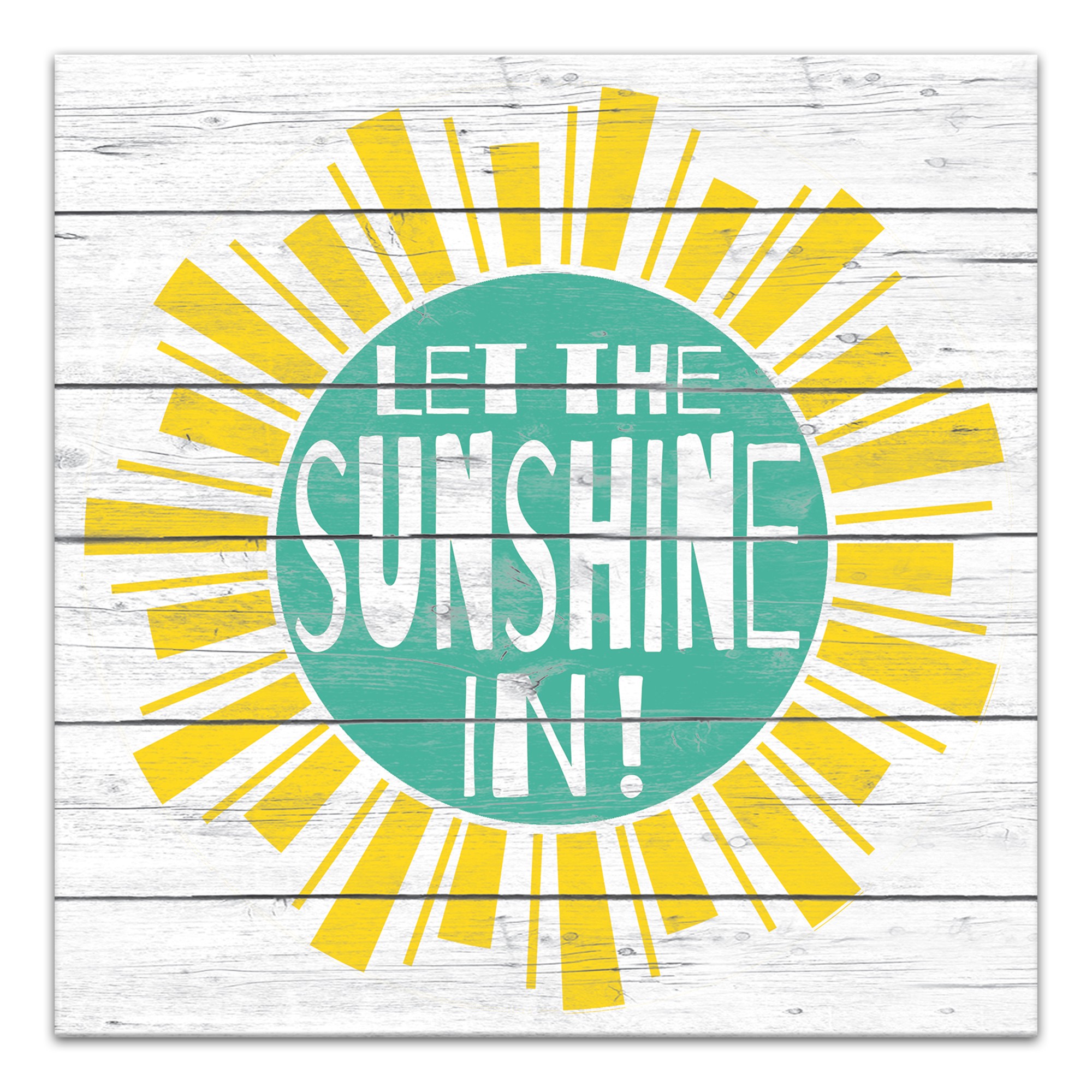 Let The Sunshine In 12x12 Canvas Wall Art