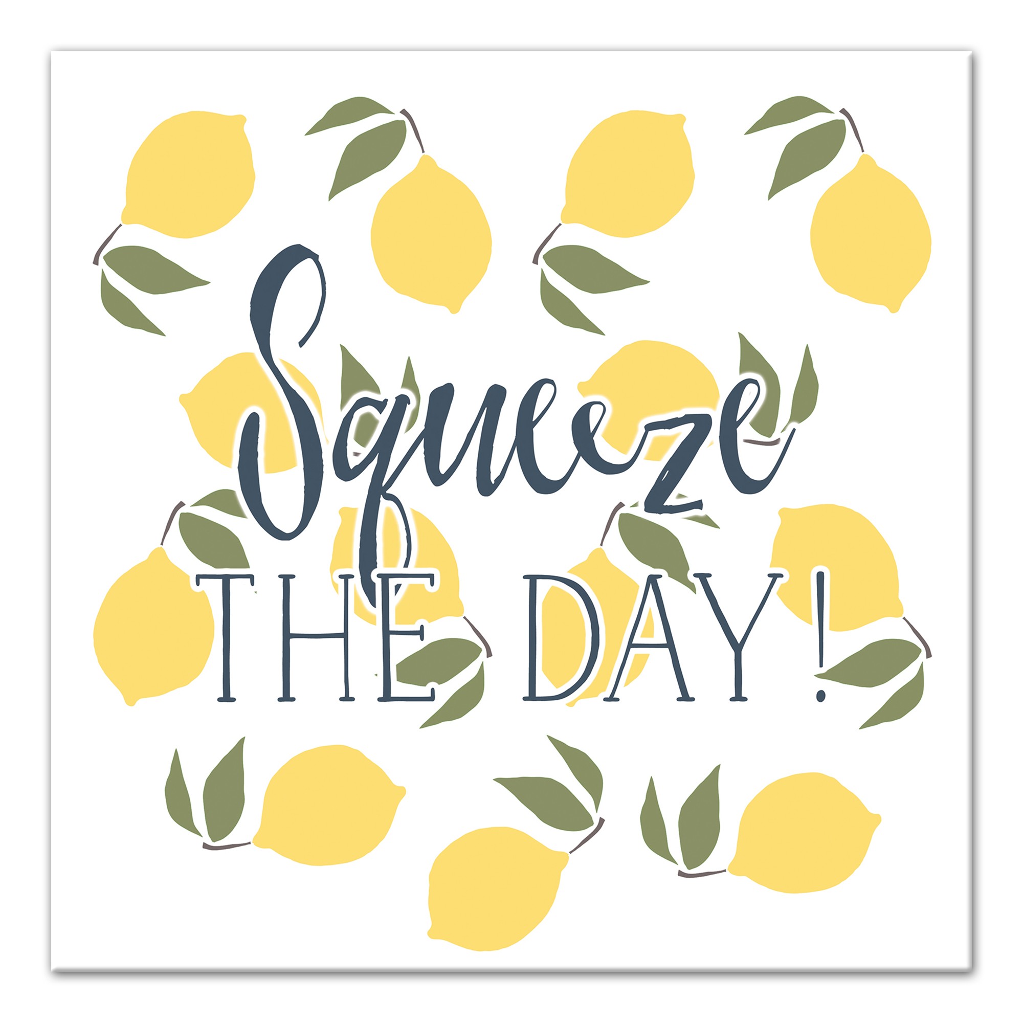 Squeeze The Day 12x12 Canvas Wall Art