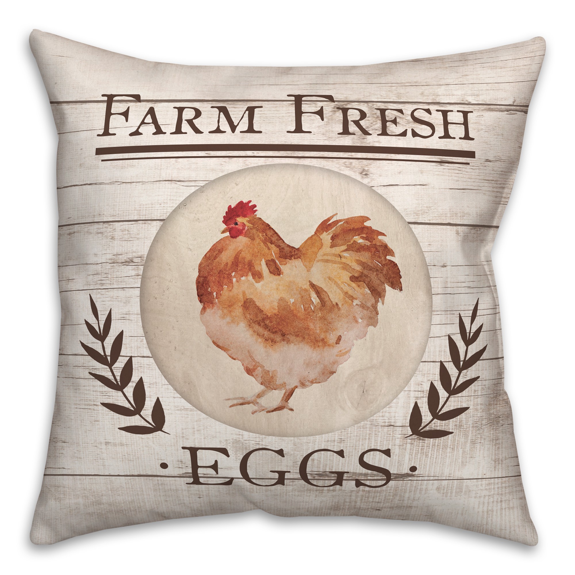 Farm Fresh Eggs 18x18 Spun Poly Pillow