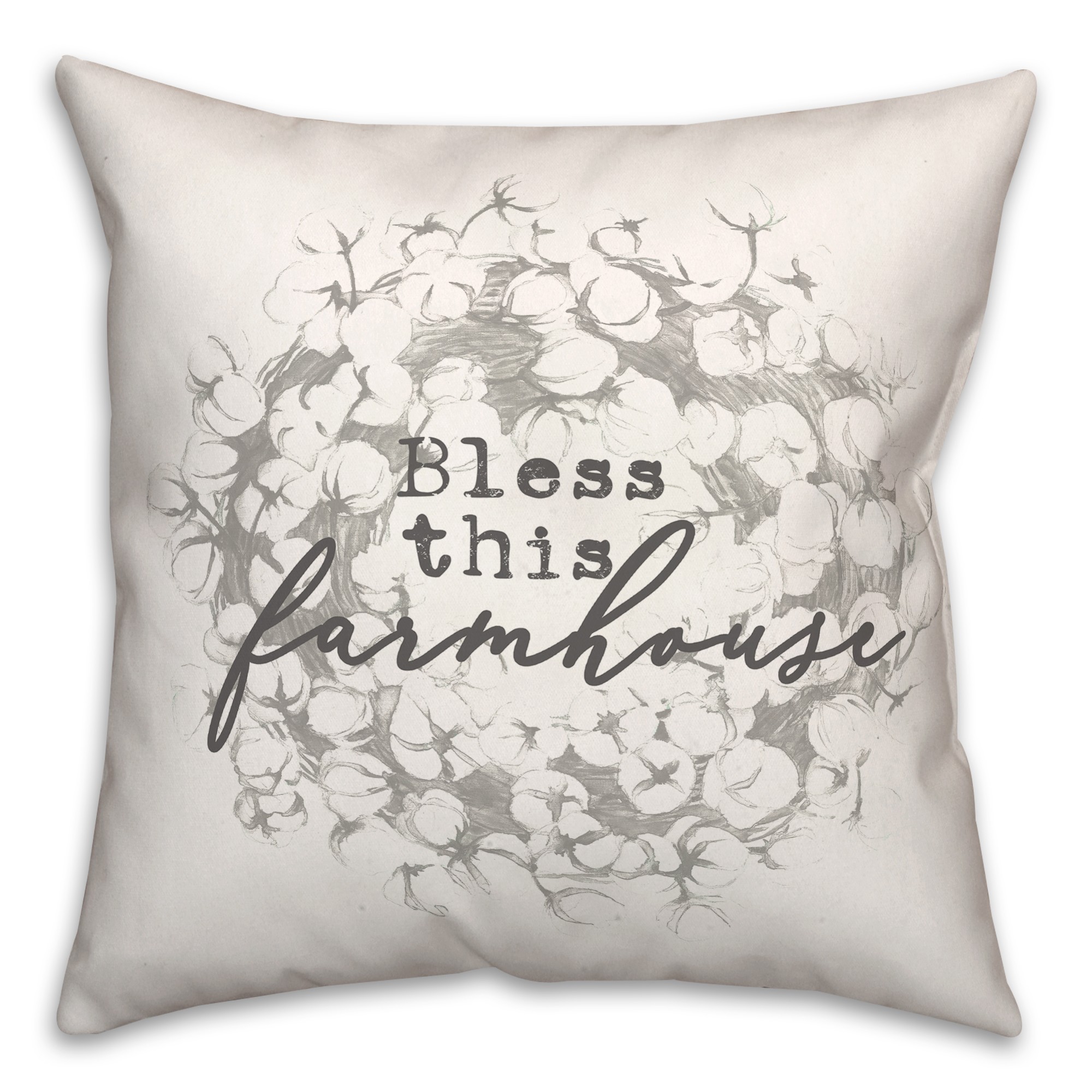 Bless this Farmhouse 18x18 Spun Poly Pillow