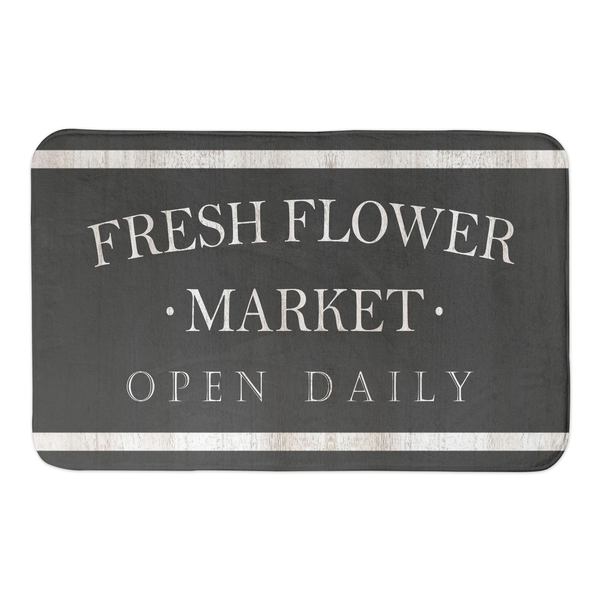 Fresh Flower Market 34x21 Bath Mat