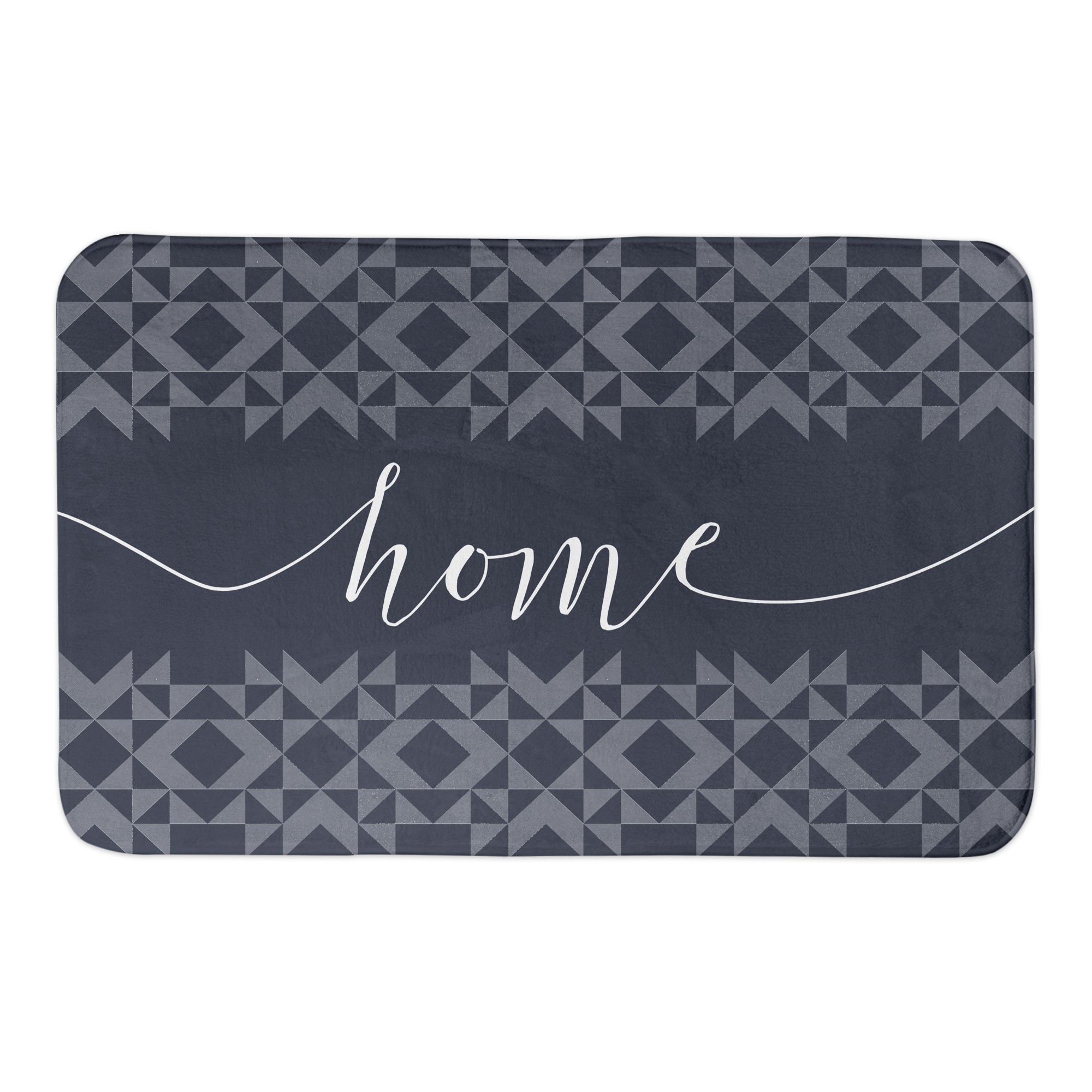 Navy Barn Star Home 34x21 Bath Mat