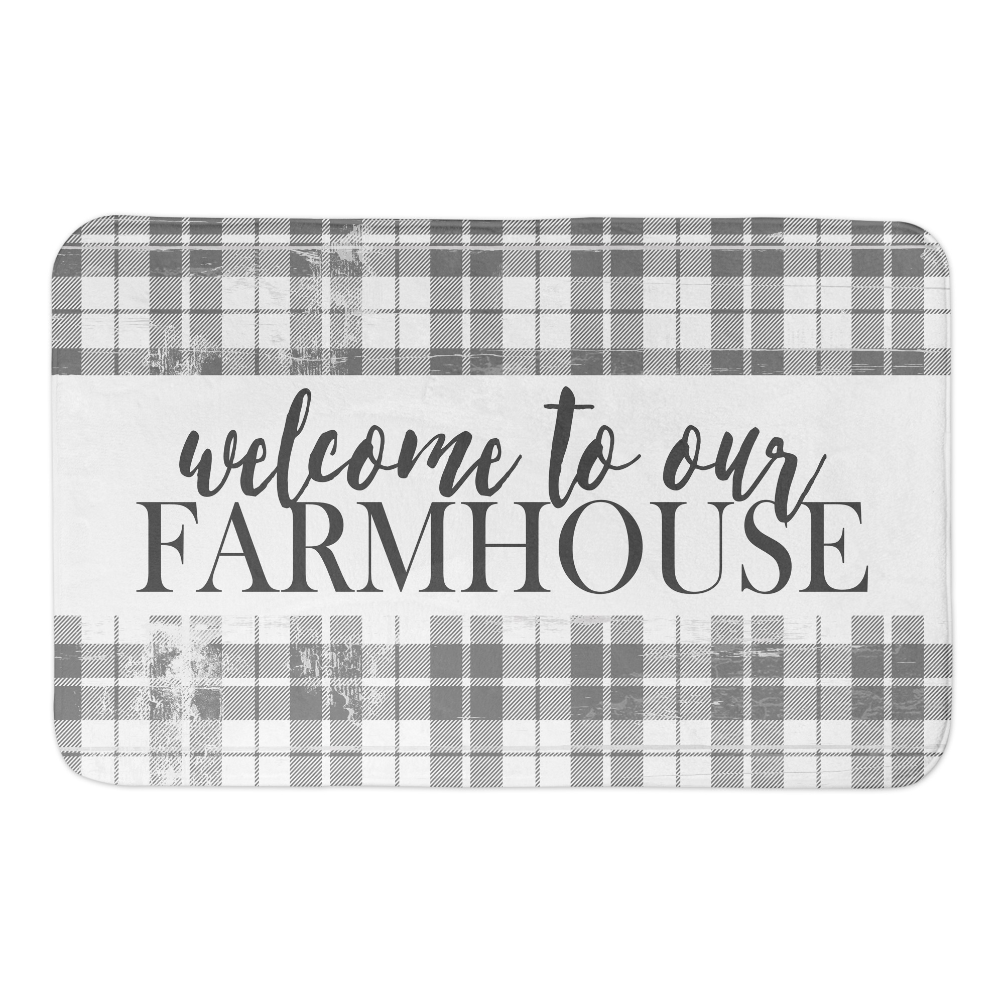 Welcome to Our Farmhouse 34x21 Bath Mat