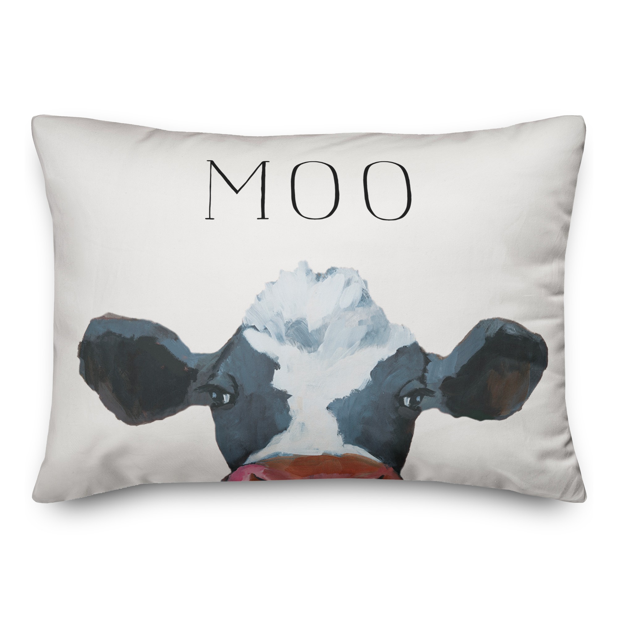 Moo Judgy Cow 14x20 Spun Poly Pillow