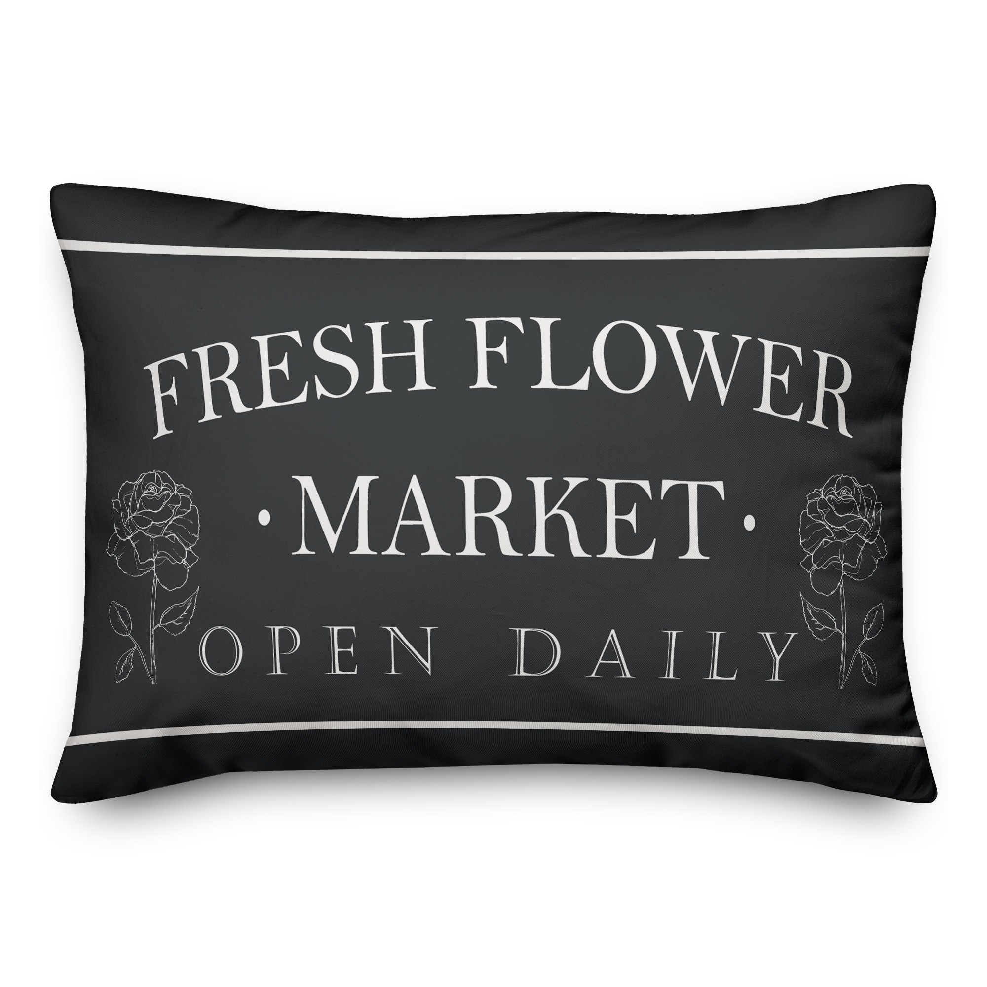 Fresh Flower Market 14x20 Spun Poly Pillow