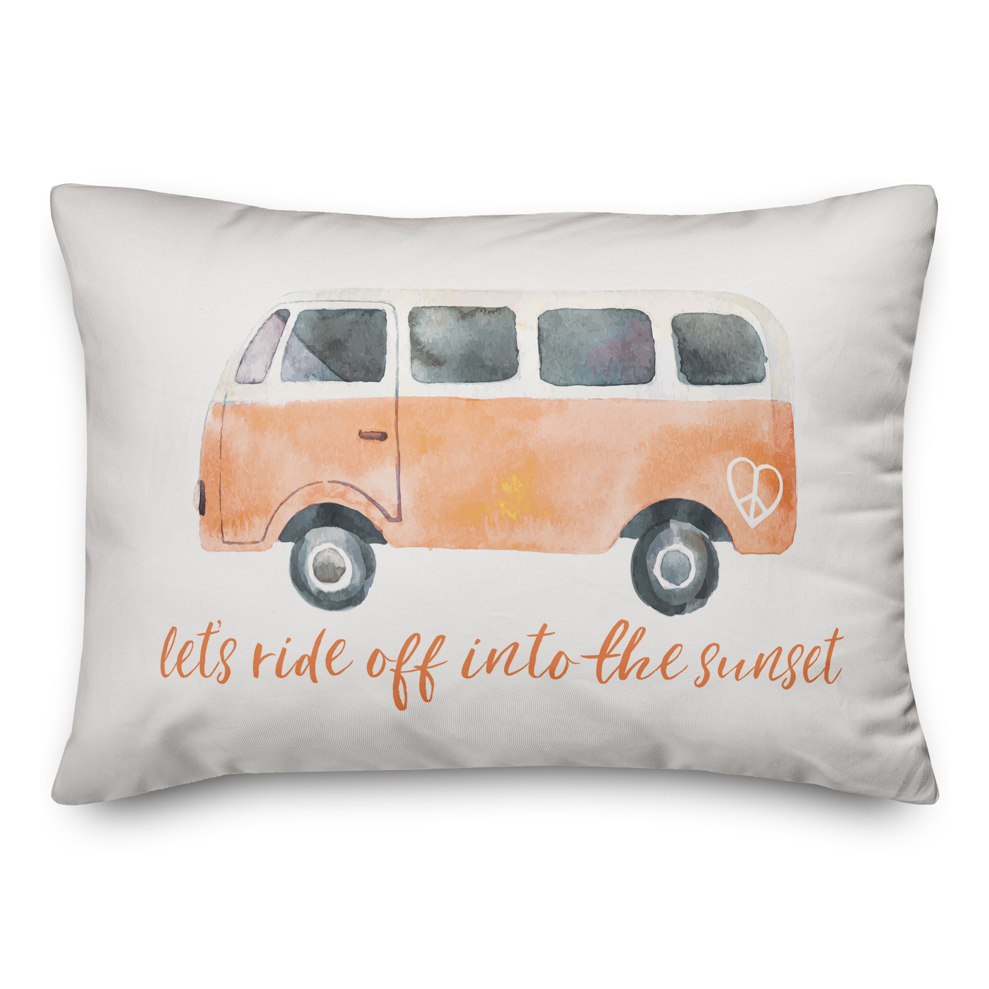 Ride Off Sunset 14x20 Spun Poly Pillow