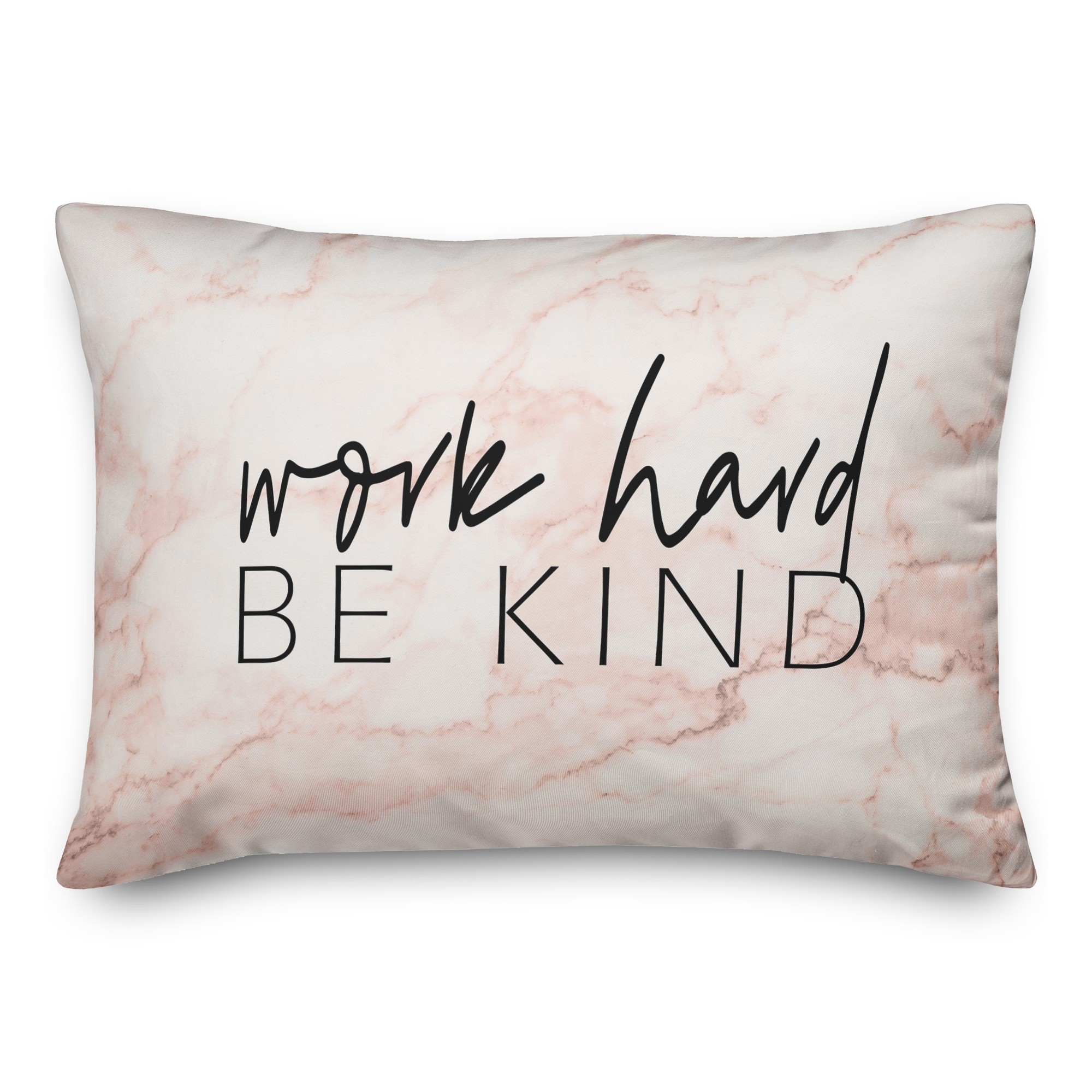 Work Hard 14x20 Spun Poly Pillow
