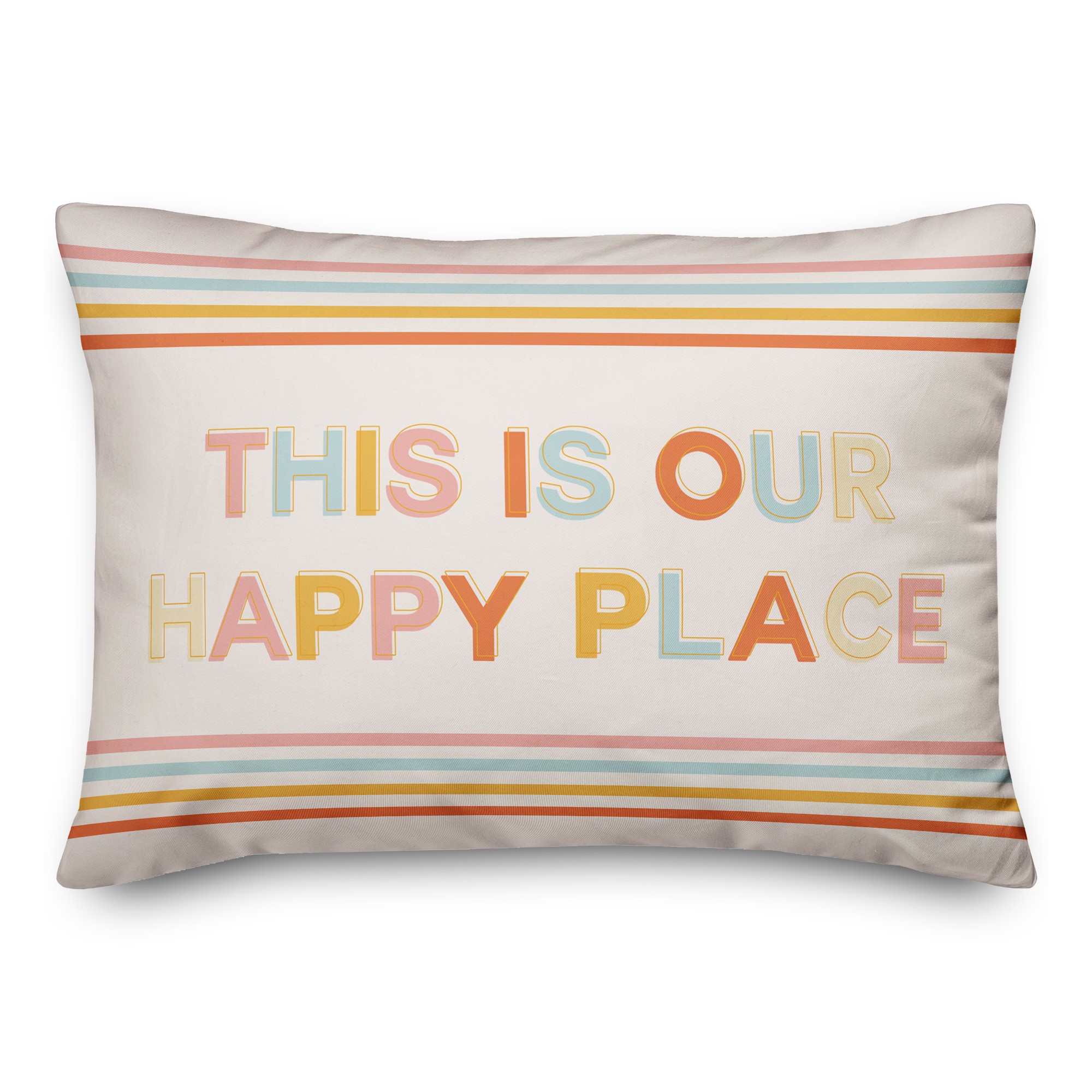 Vintage Happy 14x20 Spun Poly Pillow