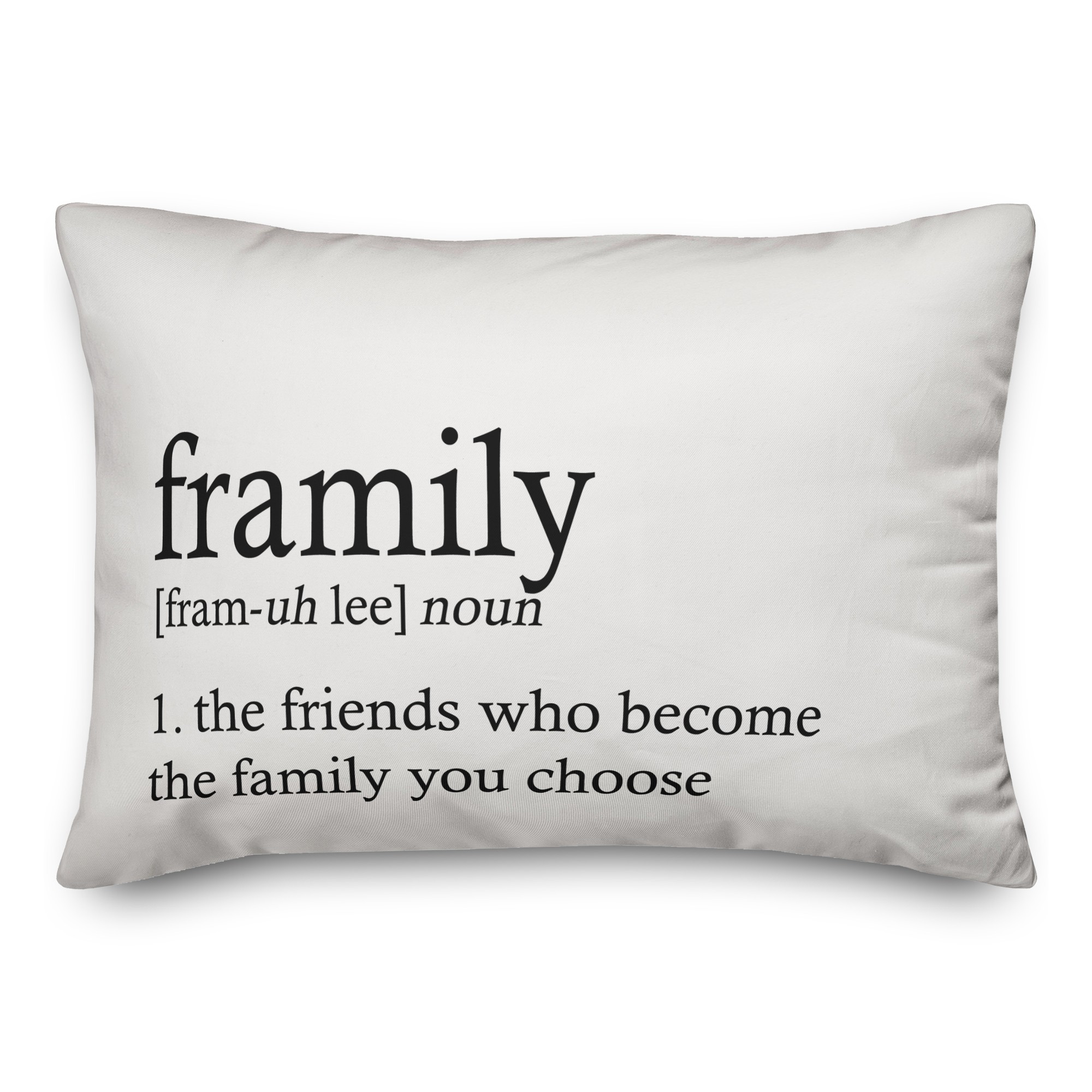 Family Definition 14x20 Spun Poly Pillow