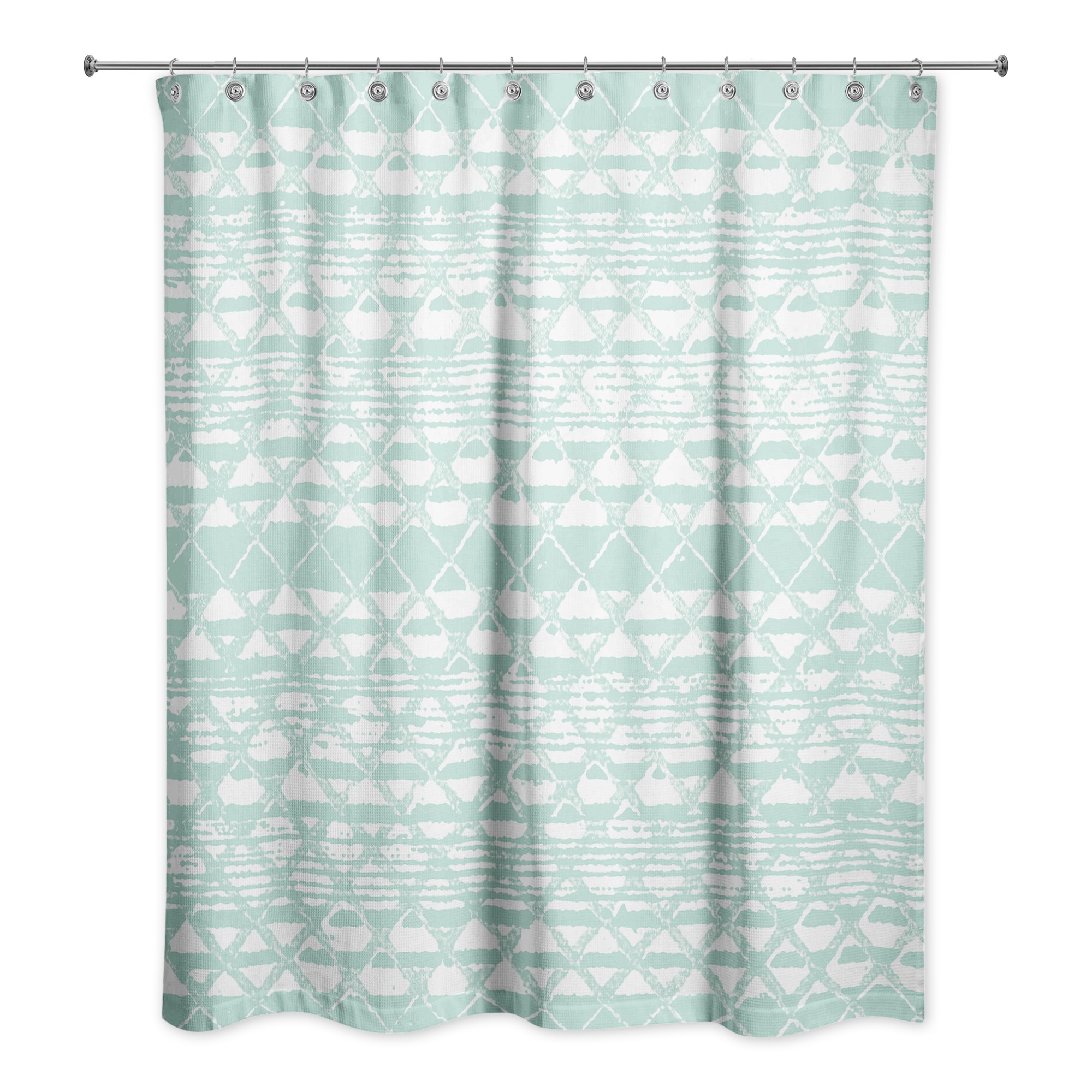 Tribal Woven Pattern 71x74 Shower Curtain