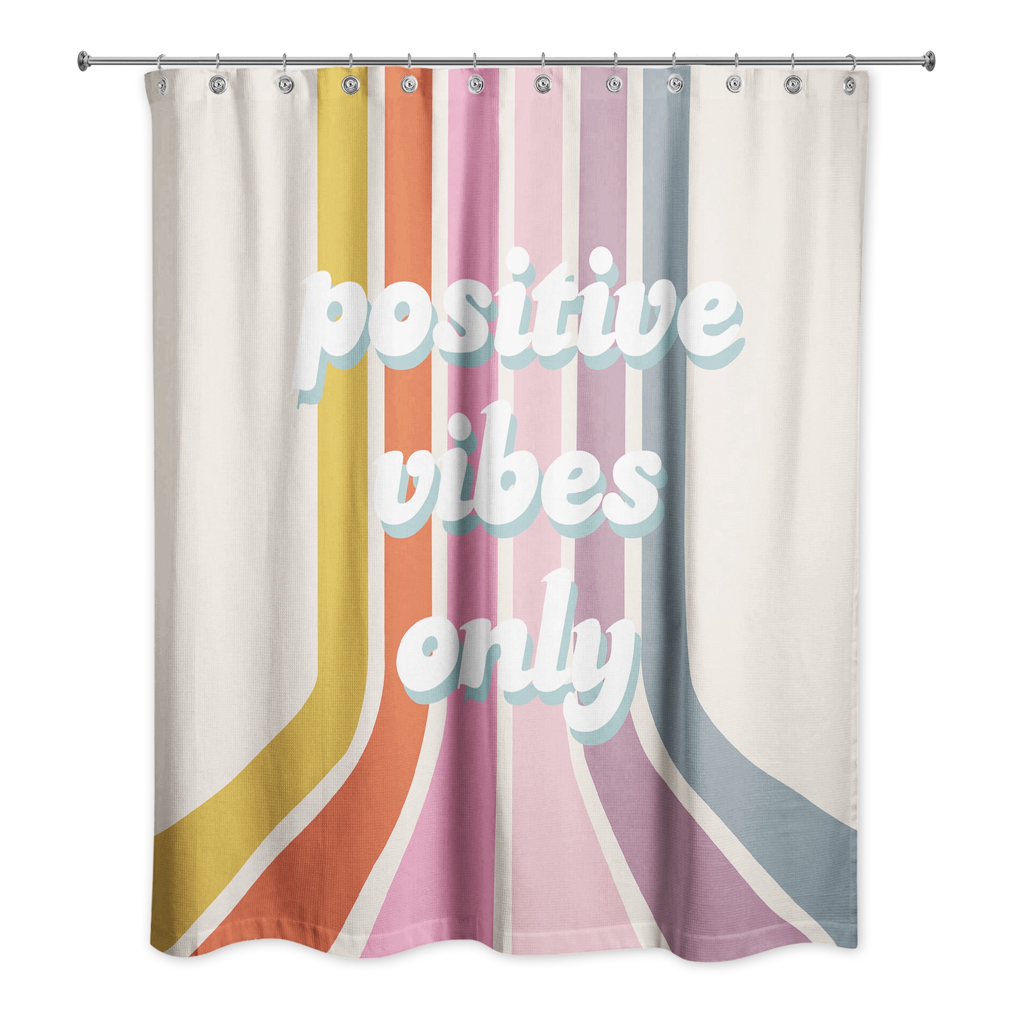 Positive Energy 71x74 Shower Curtain