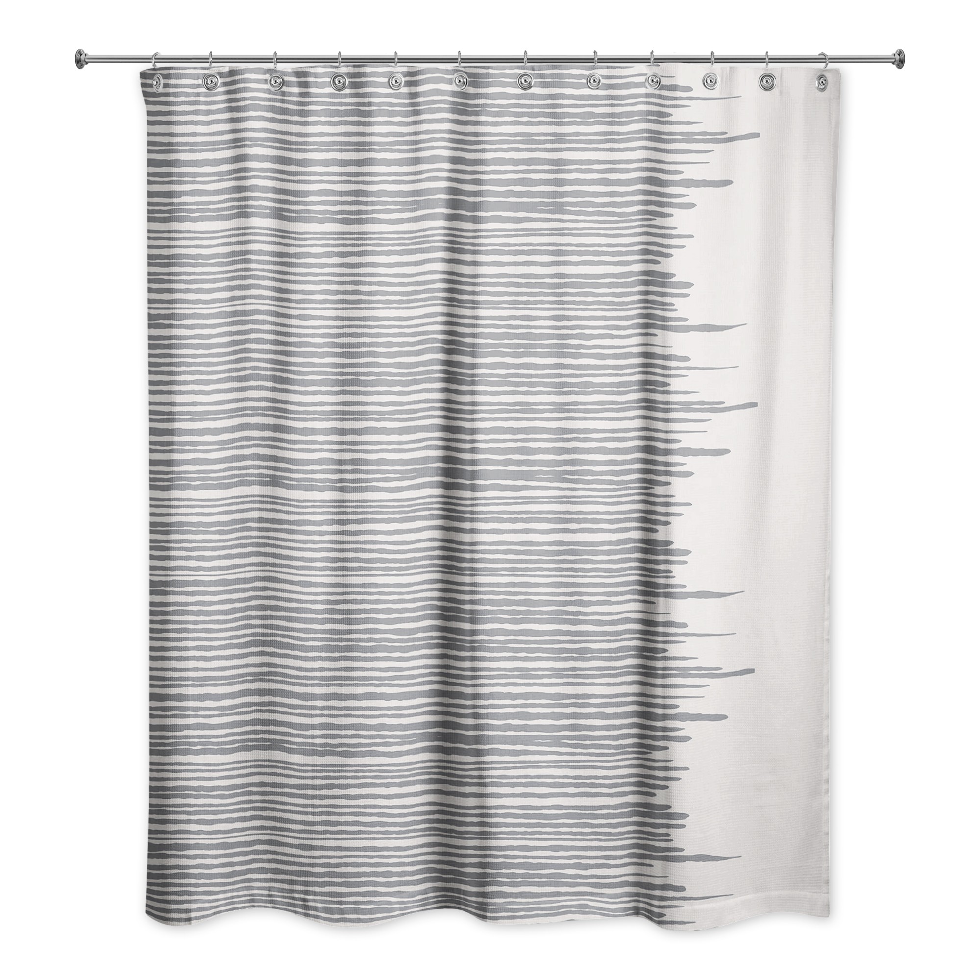 Jagged Line 71x74 Shower Curtain