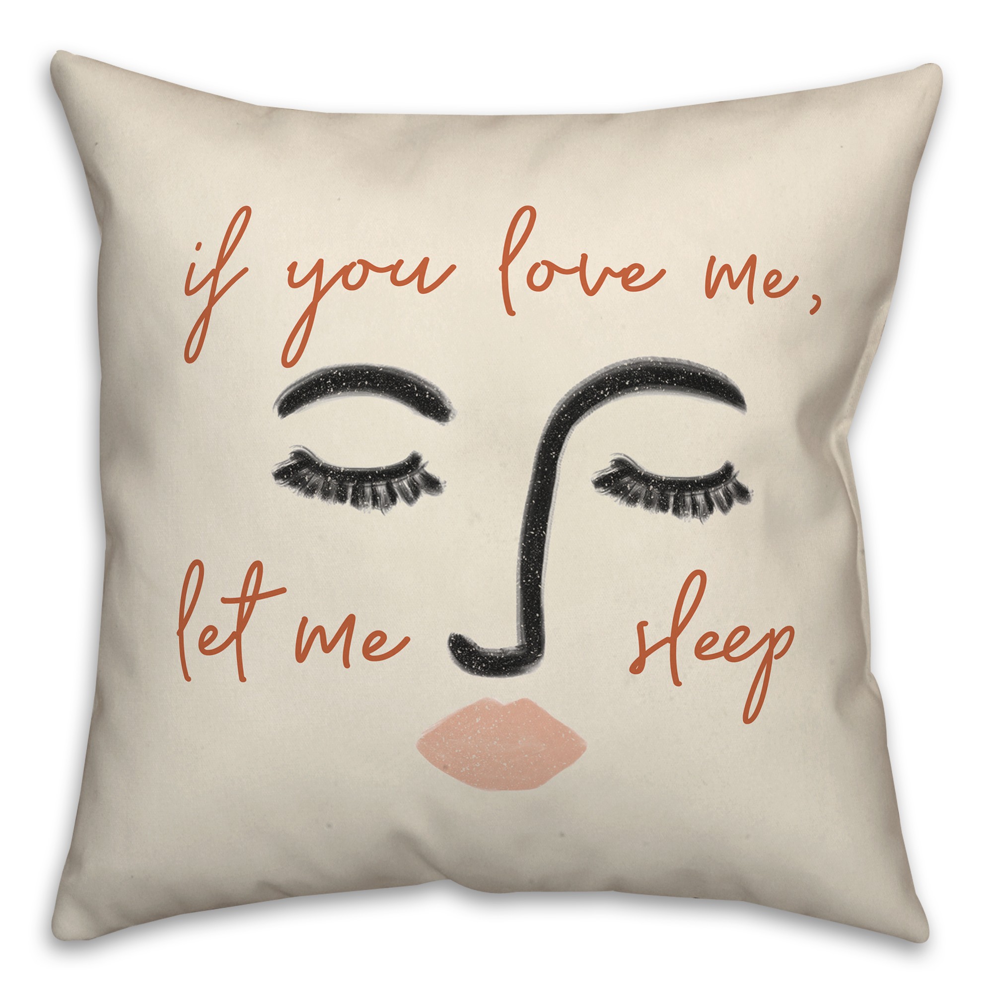 Love Let Sleep 16x16 Spun Poly Pillow