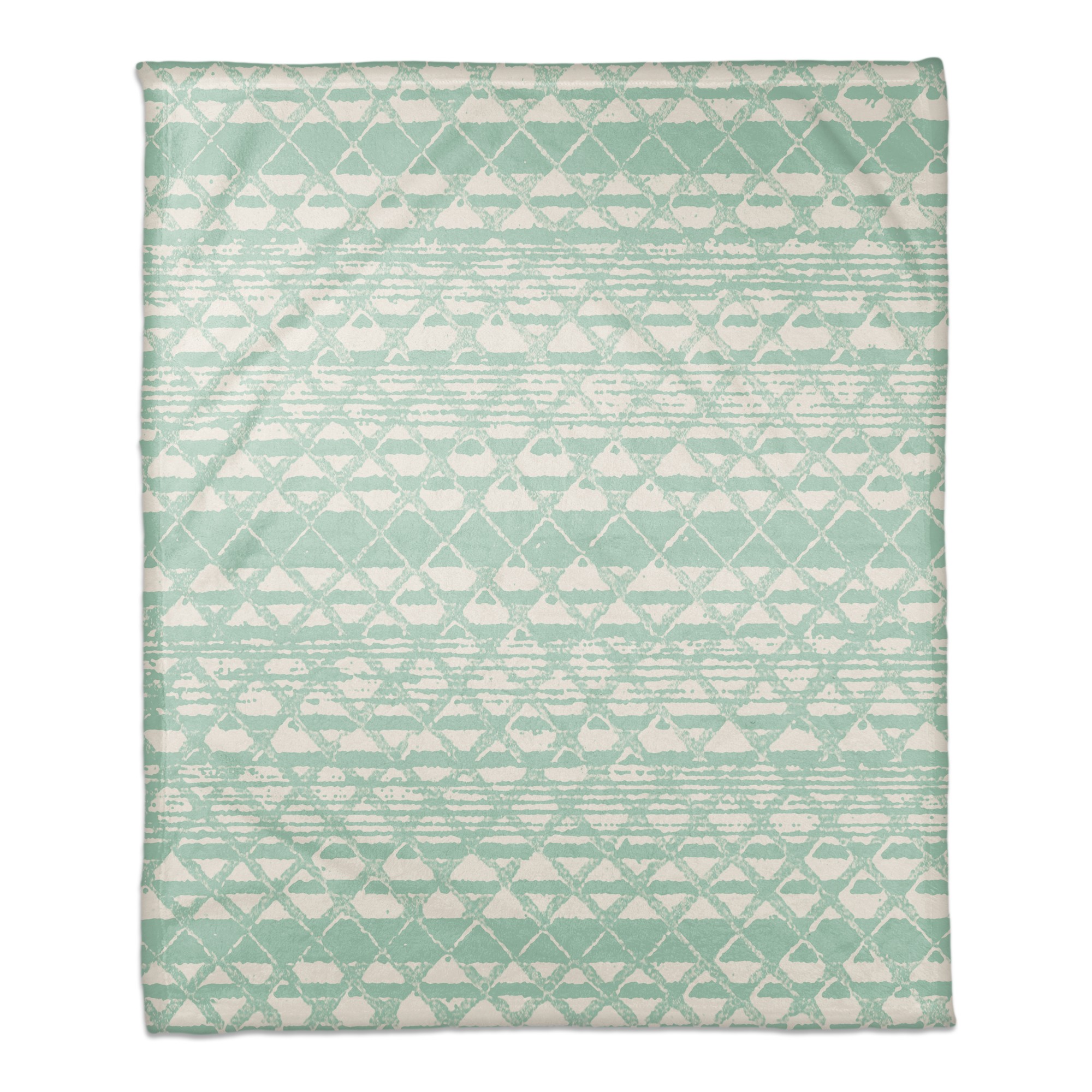 Tribal Woven Pattern 50x60 Coral Fleece Blanket