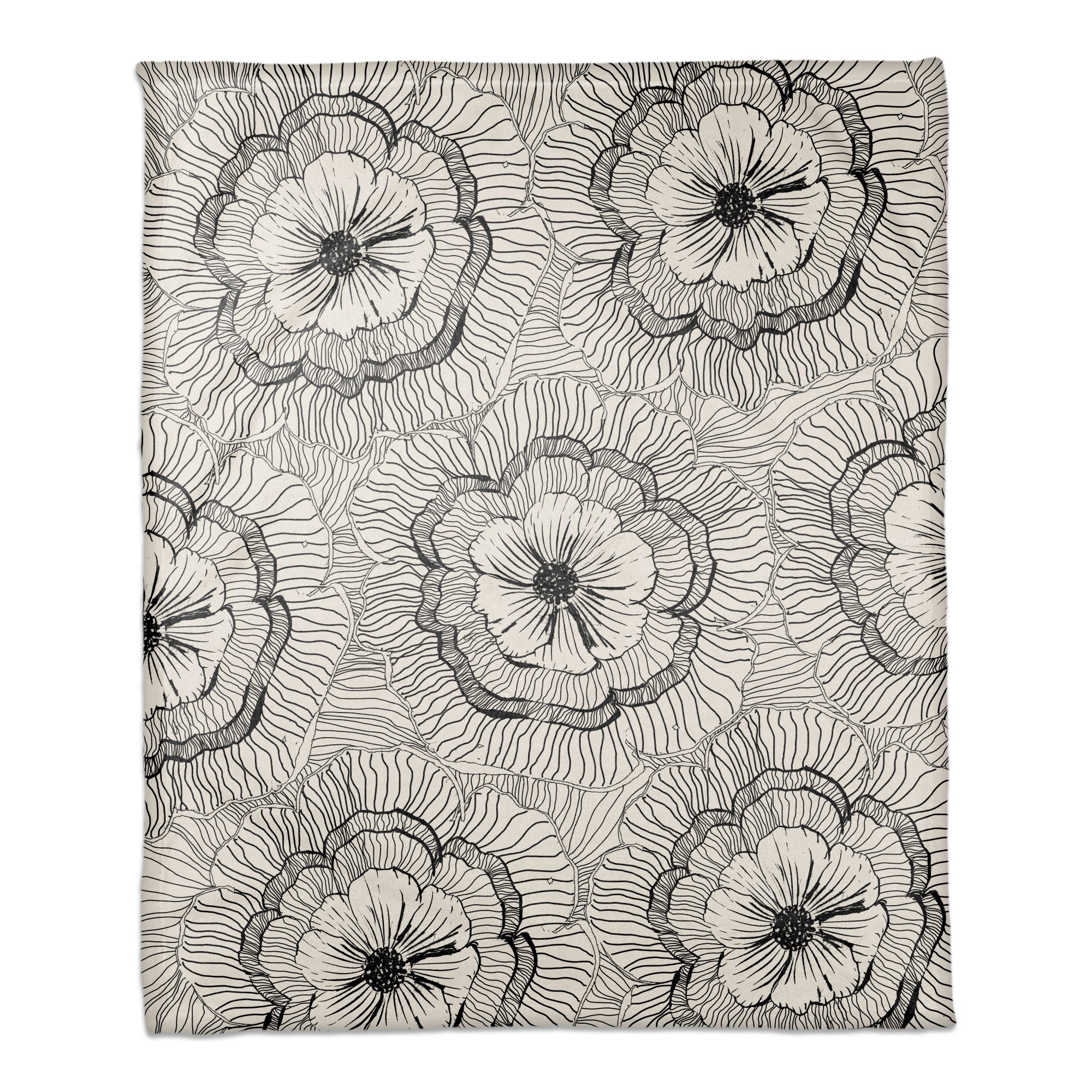 Floarl Pattern 50x60 Coral Fleece Blanket