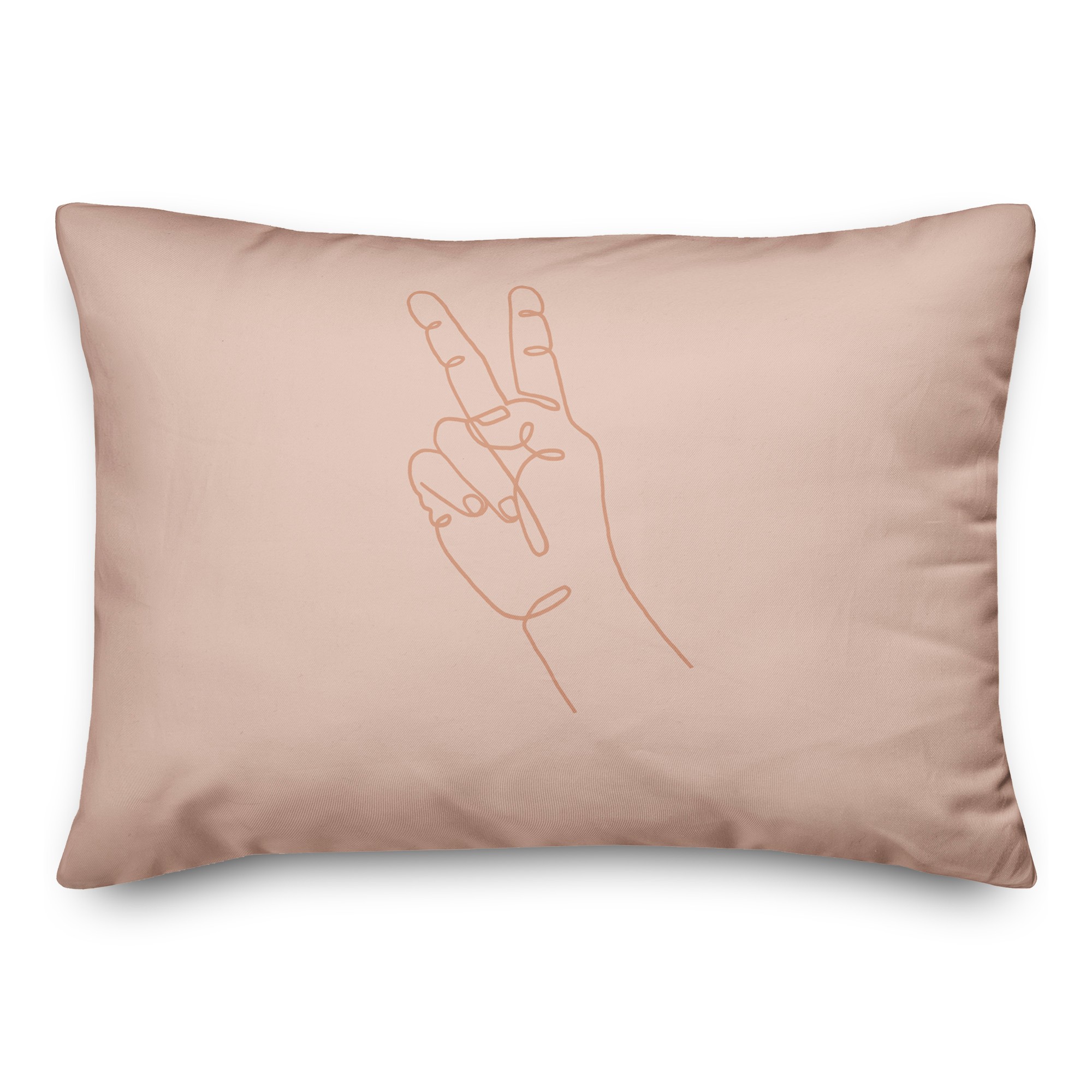 Peace Sign 14x20 Spun Poly Pillow