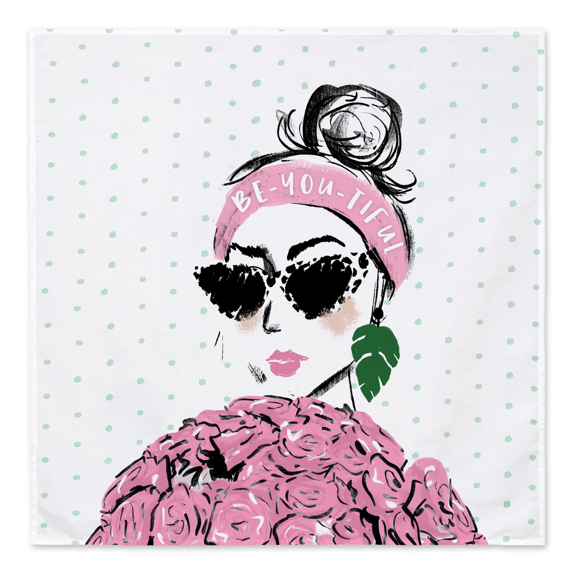 Fashion Girl Flowers Textiles
