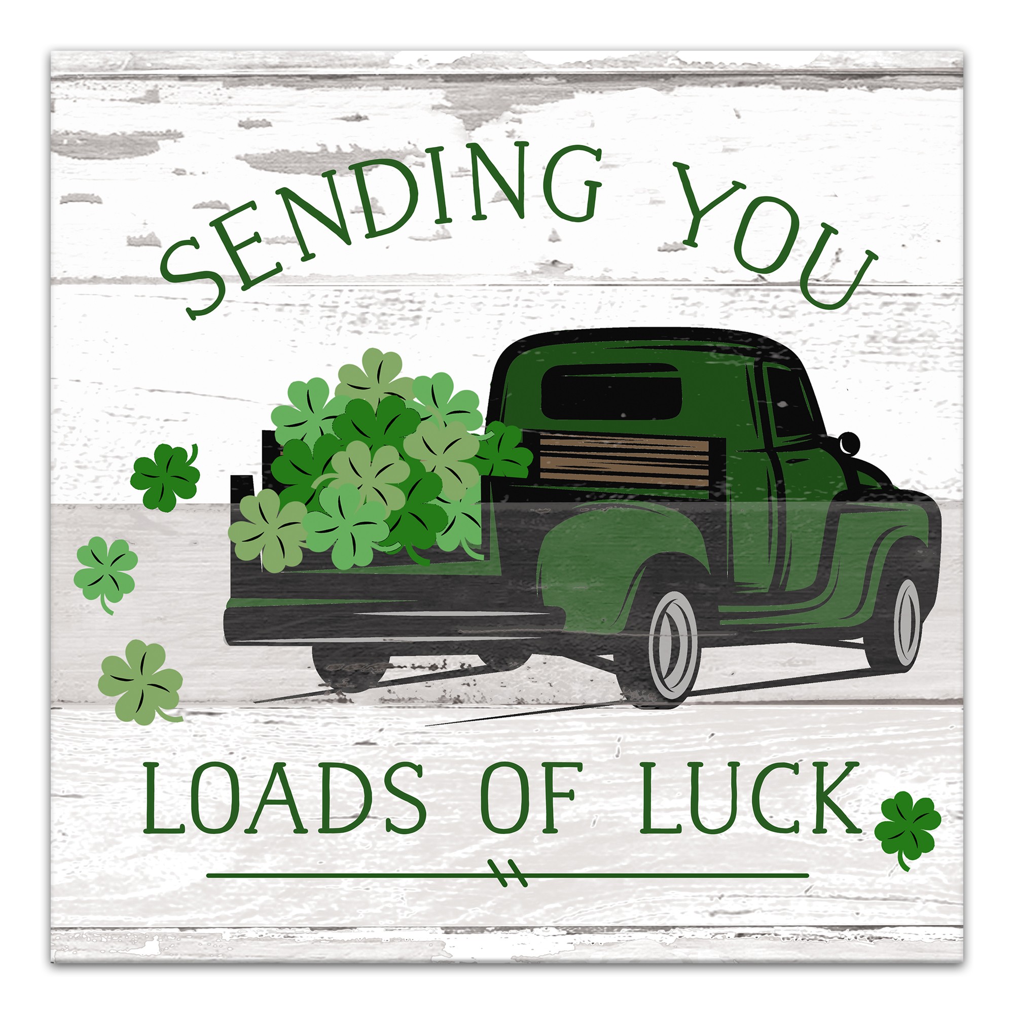 Loads of Luck Truck  16x16 Canvas Wall Art