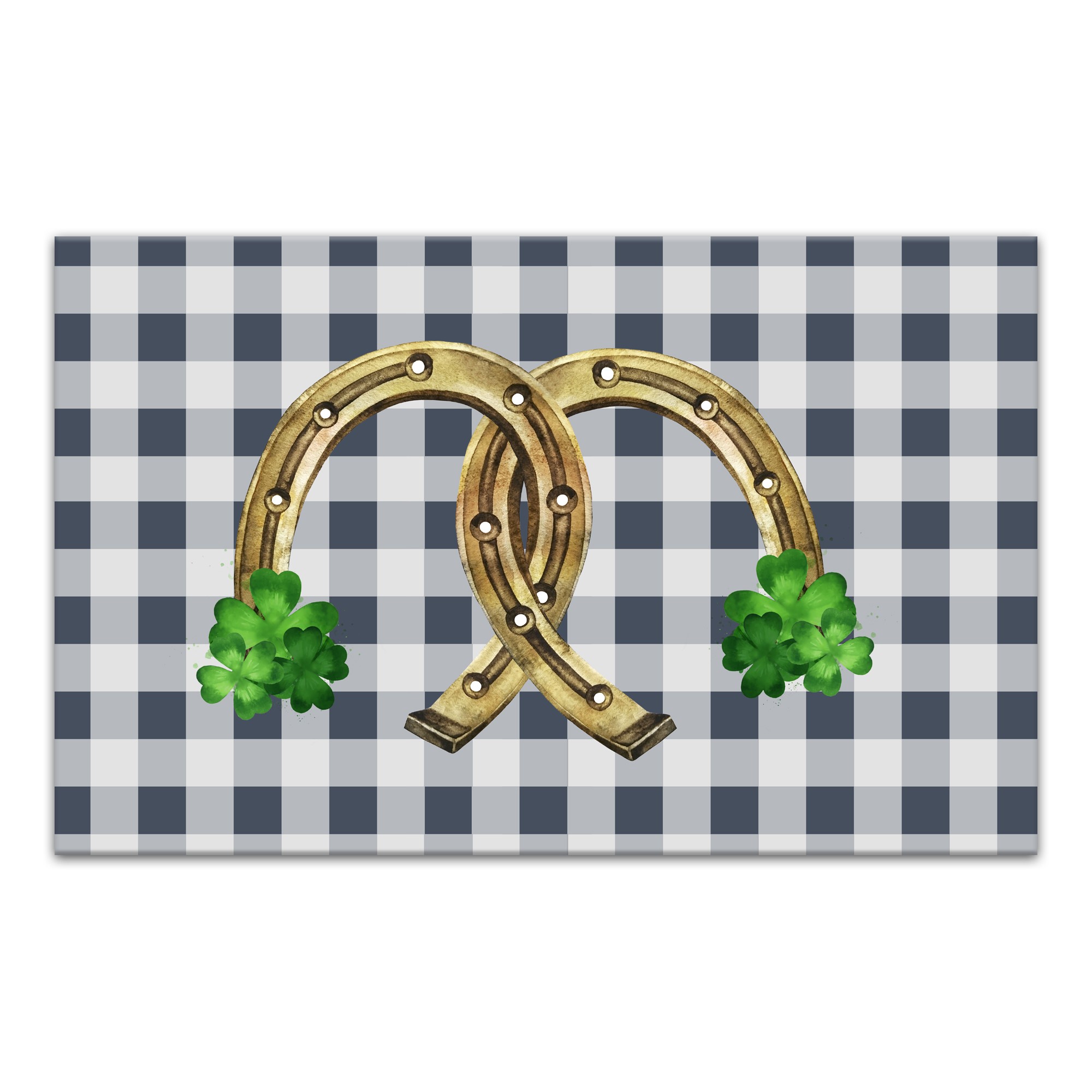 Lucky Horseshoe 24x16 Canvas Wall Art